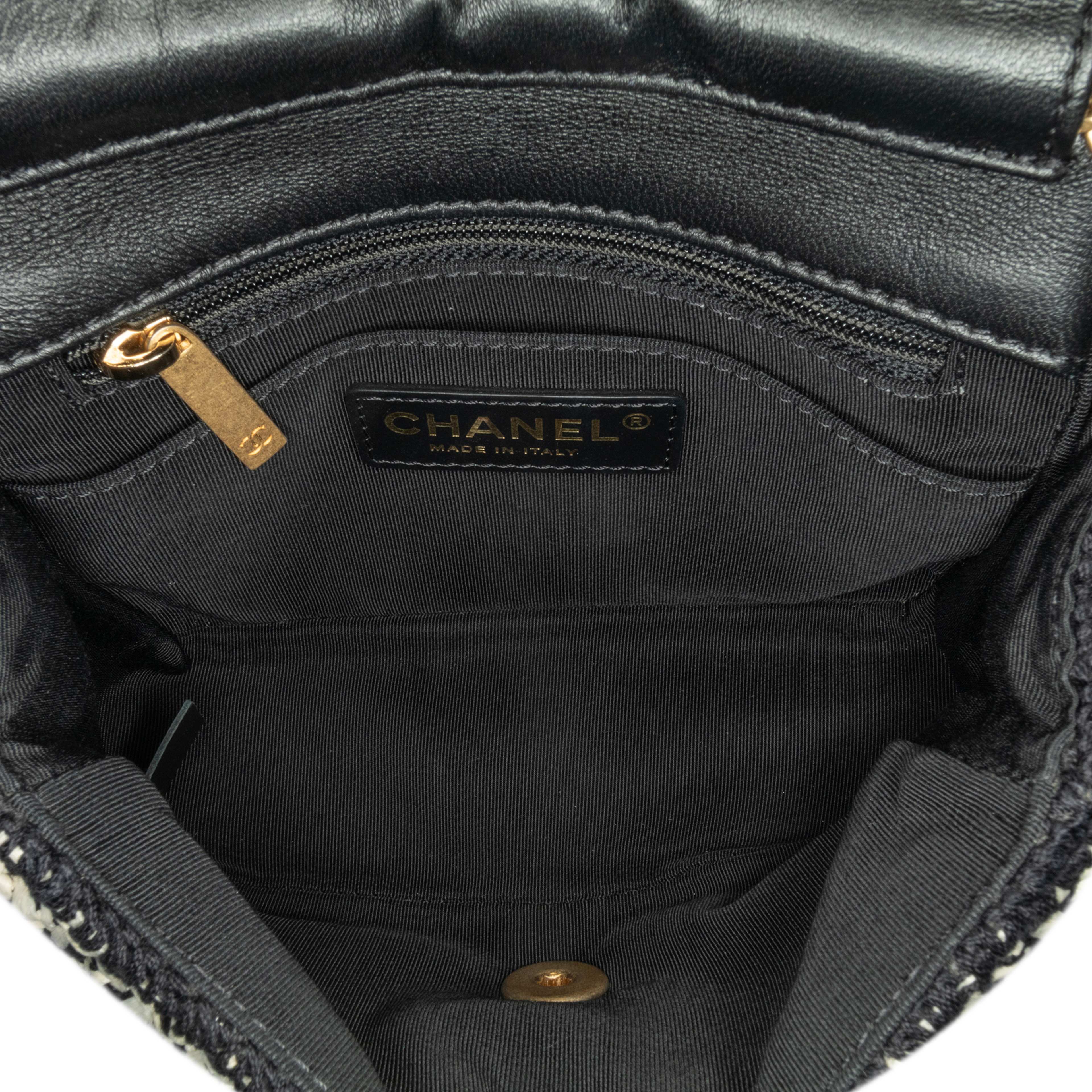 Chanel Raffia Braided With Love Flap