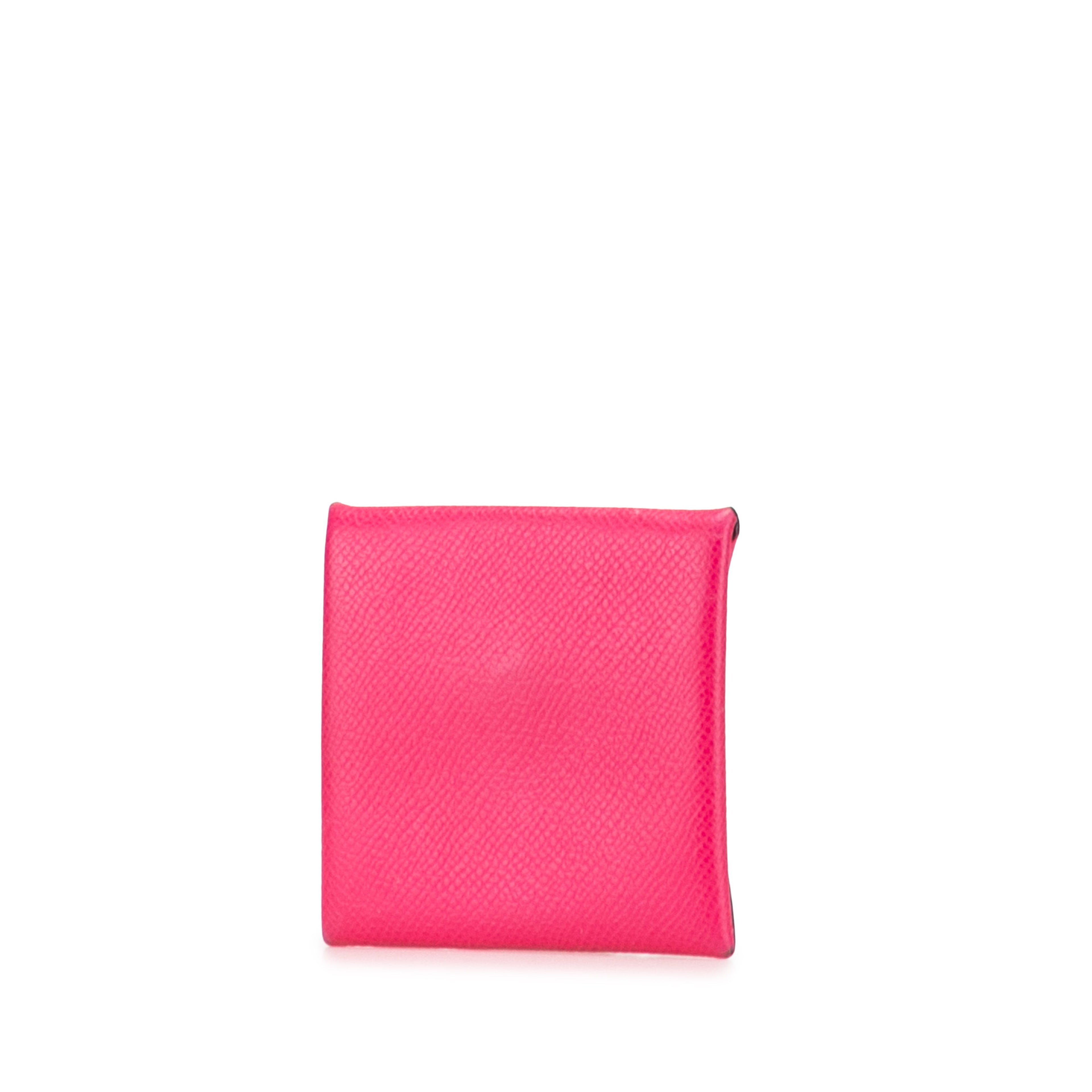 Hermès Epsom Bastia Coin Pouch, från Luxclusif, i färgen hot pink. Klicka för att öppna bilden i stort format