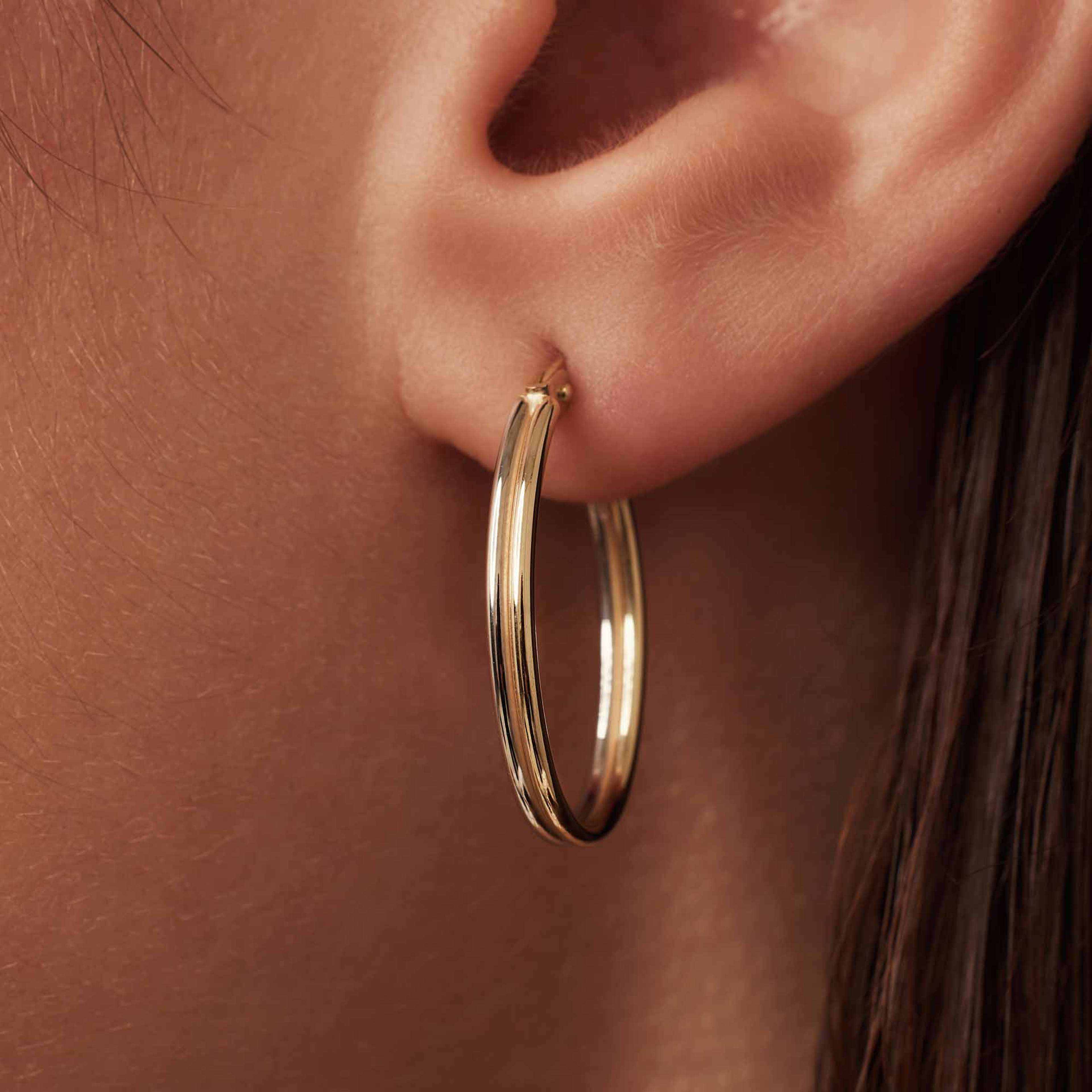Rivoli 14 Karat Guld Creoler