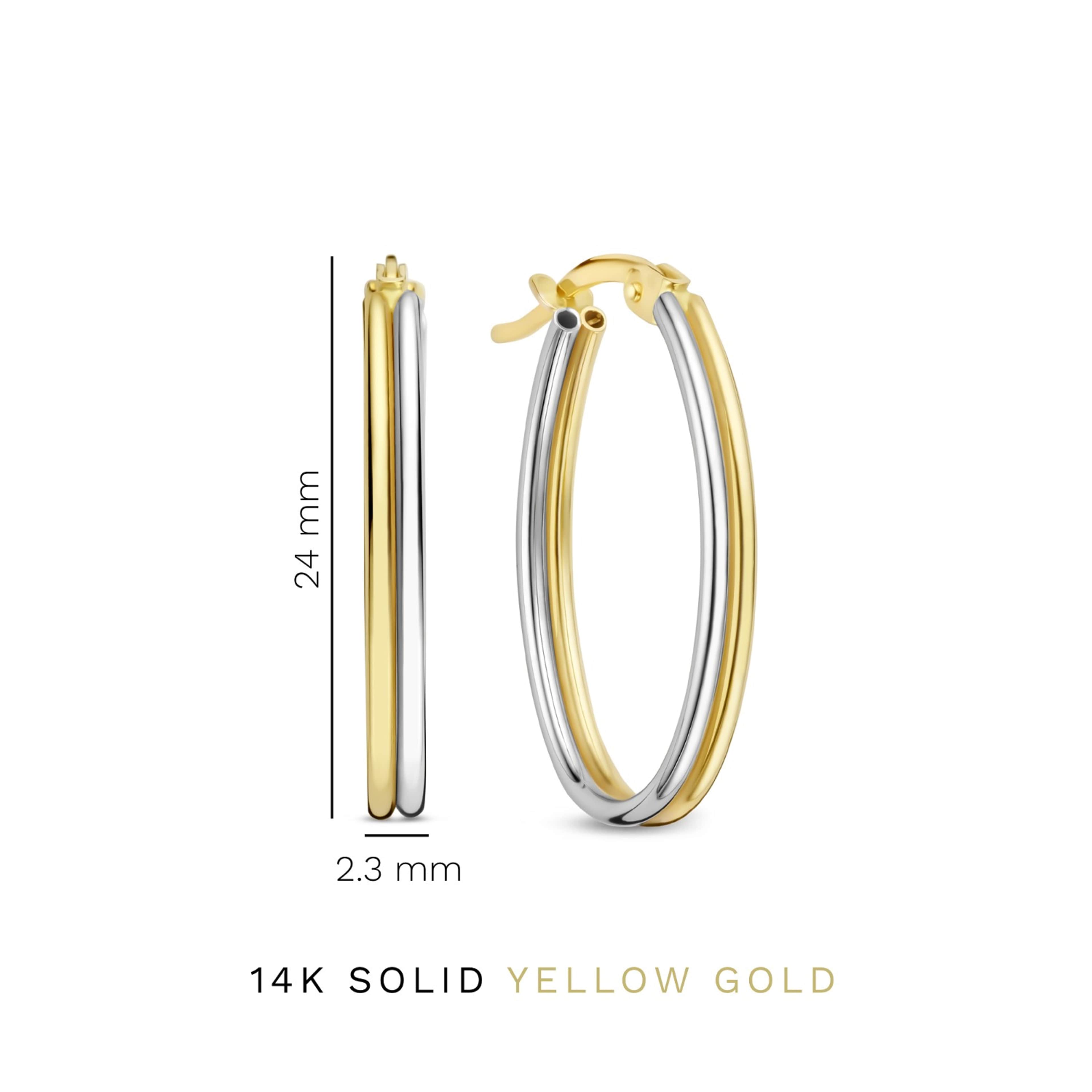 Rivoli 14 Karat Guld Creoler