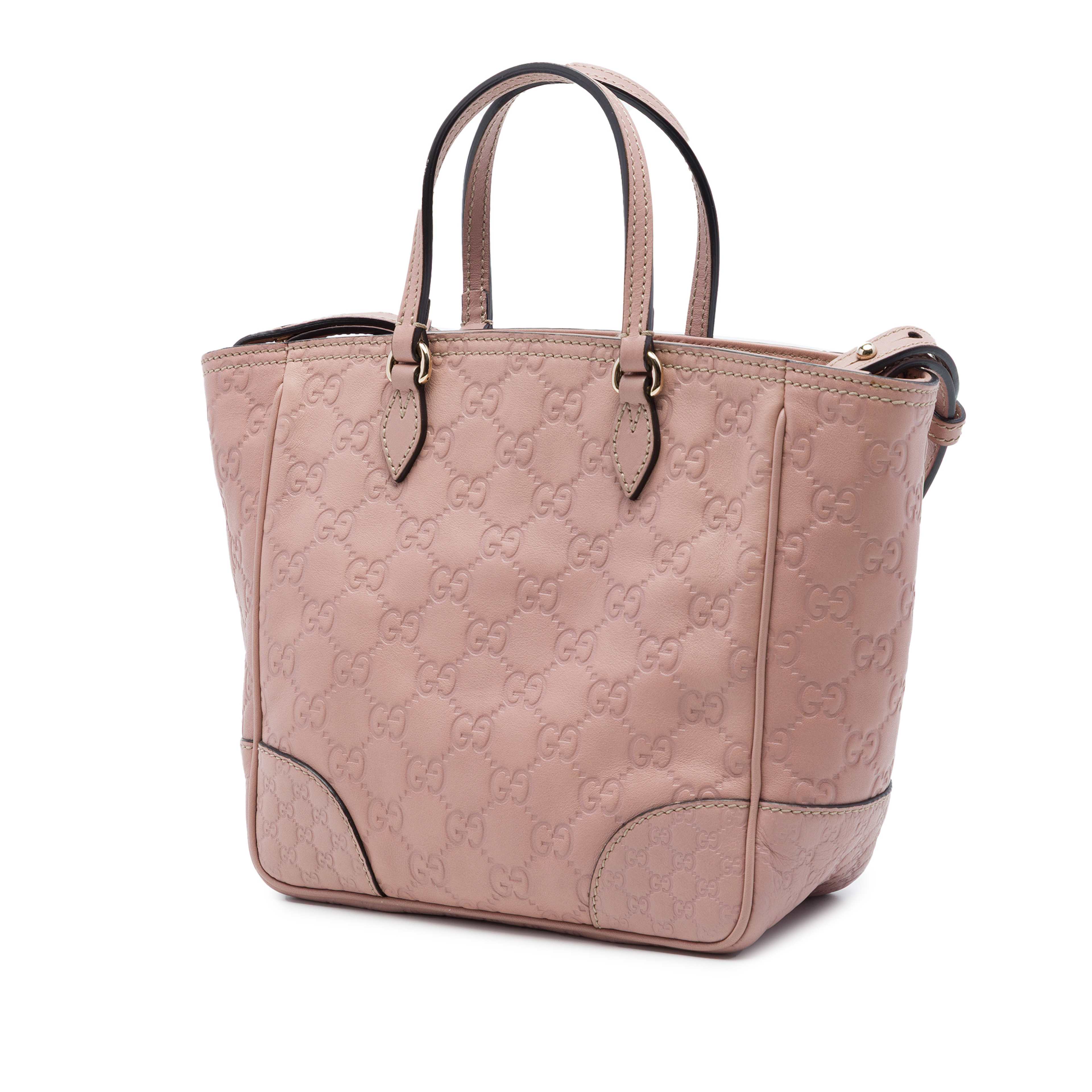 Gucci Small Guccissima Bree Satchel, från Luxclusif, i färgen rosa. Klicka för att öppna bilden i stort format