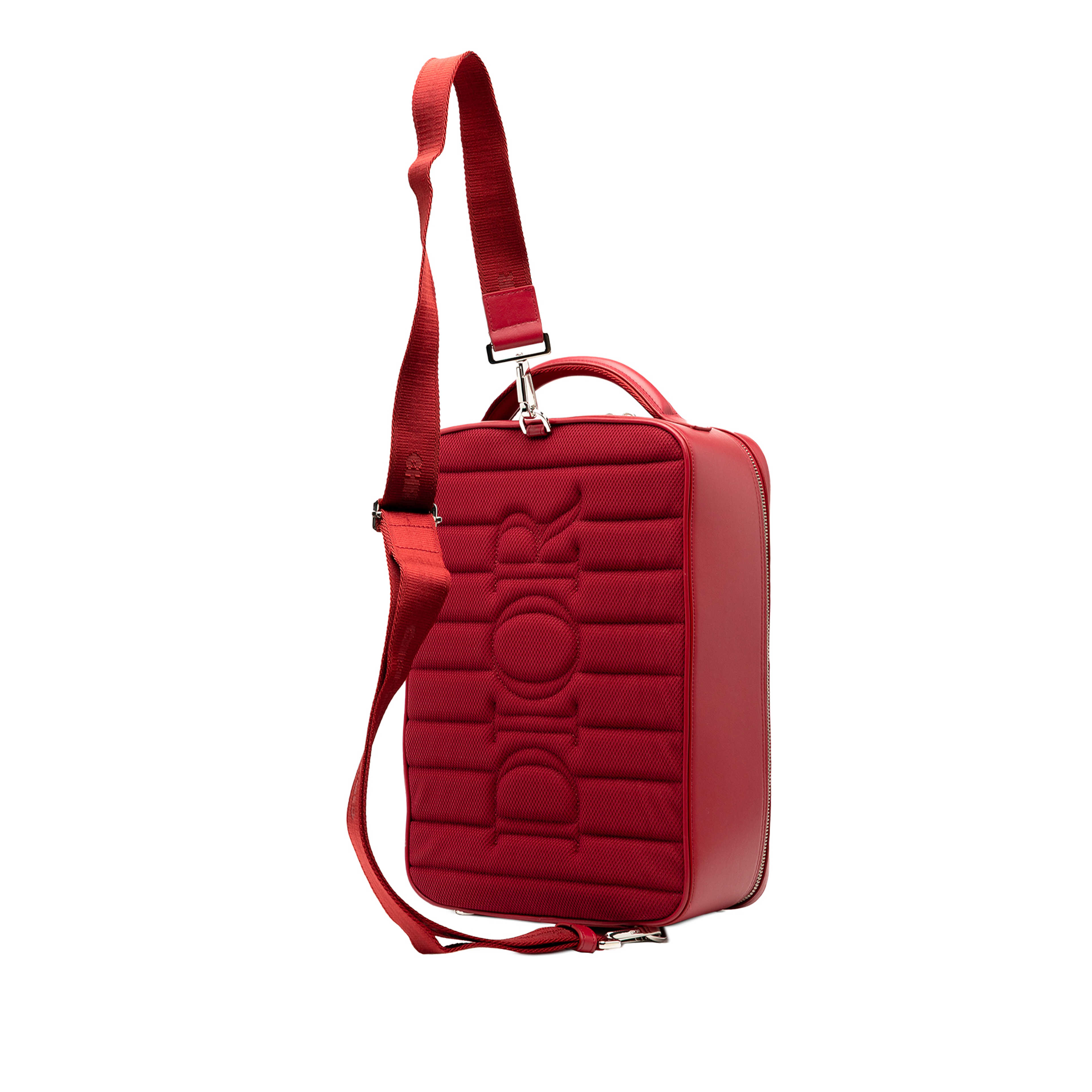 Dior Oblique Perforated Calfskin Galaxy World Tour Shoe Case, från Luxclusif, i färgen red. Klicka för att öppna bilden i stort format