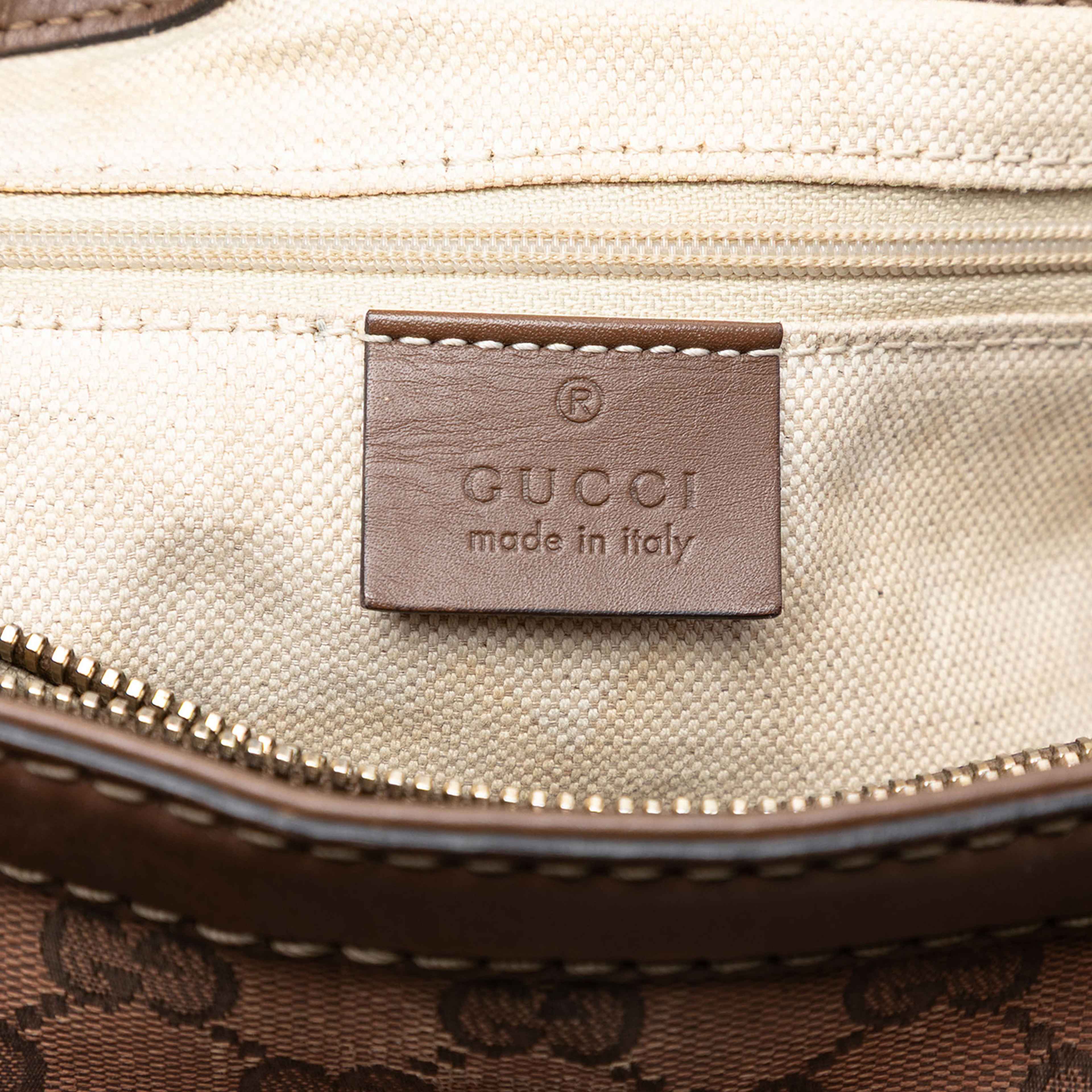 Gucci Gg Canvas Sukey Tote, från Luxclusif, i färgen brown. Klicka för att öppna bilden i stort format