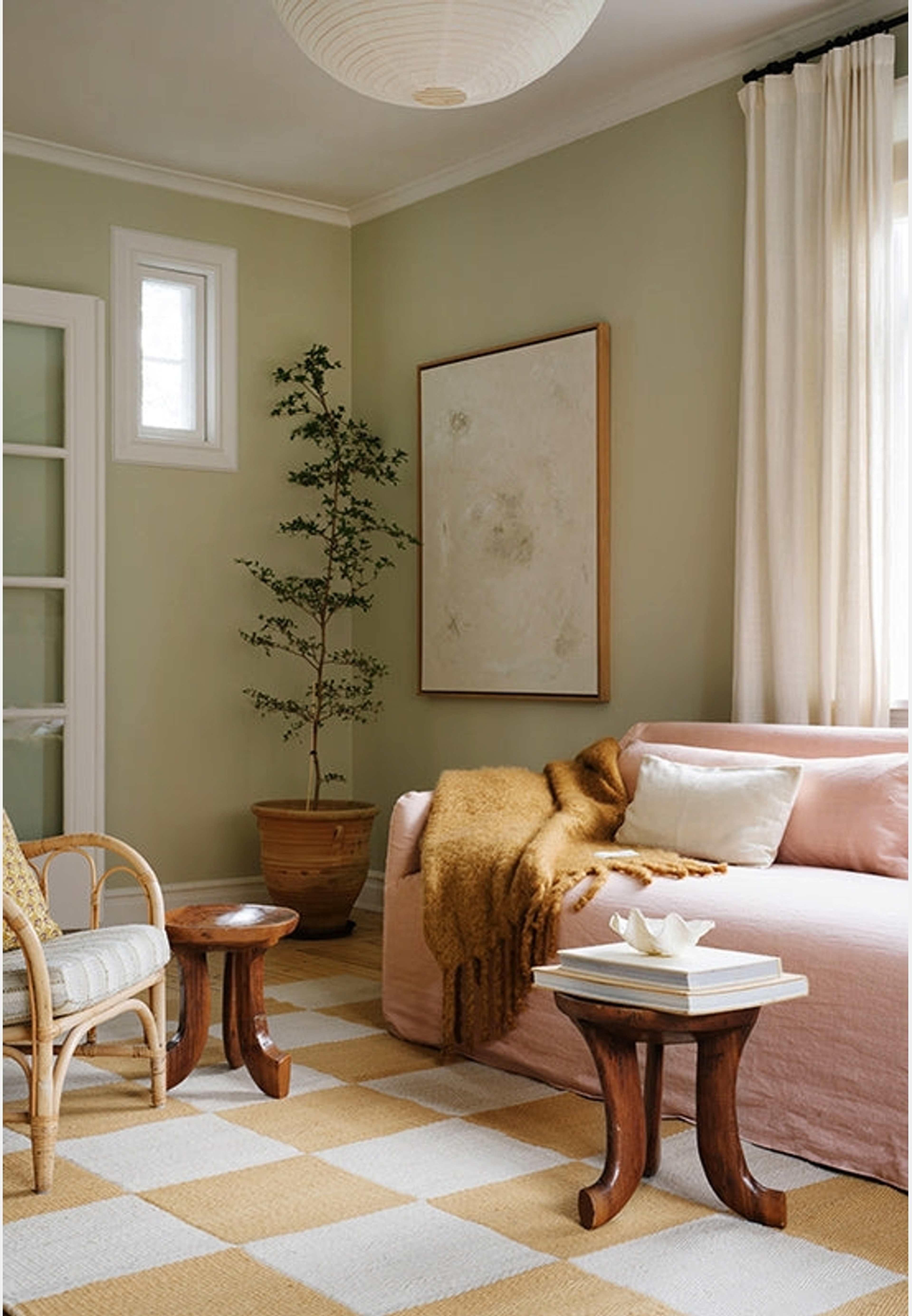 Chess Harvest Yellow, från Layered, i färgen harvest yellow. Klicka för att öppna bilden i stort format