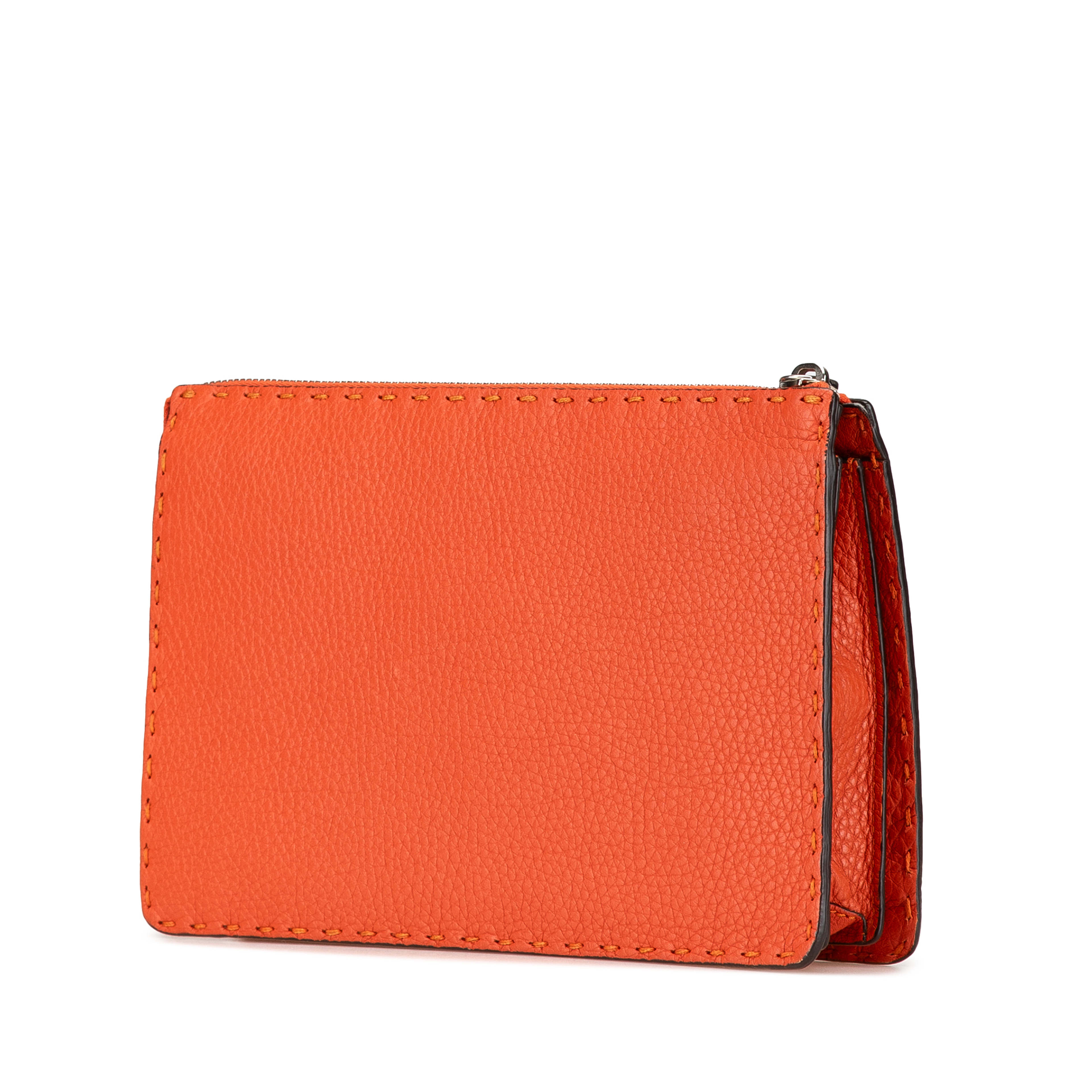 Fendi Leather Selleria Clutch