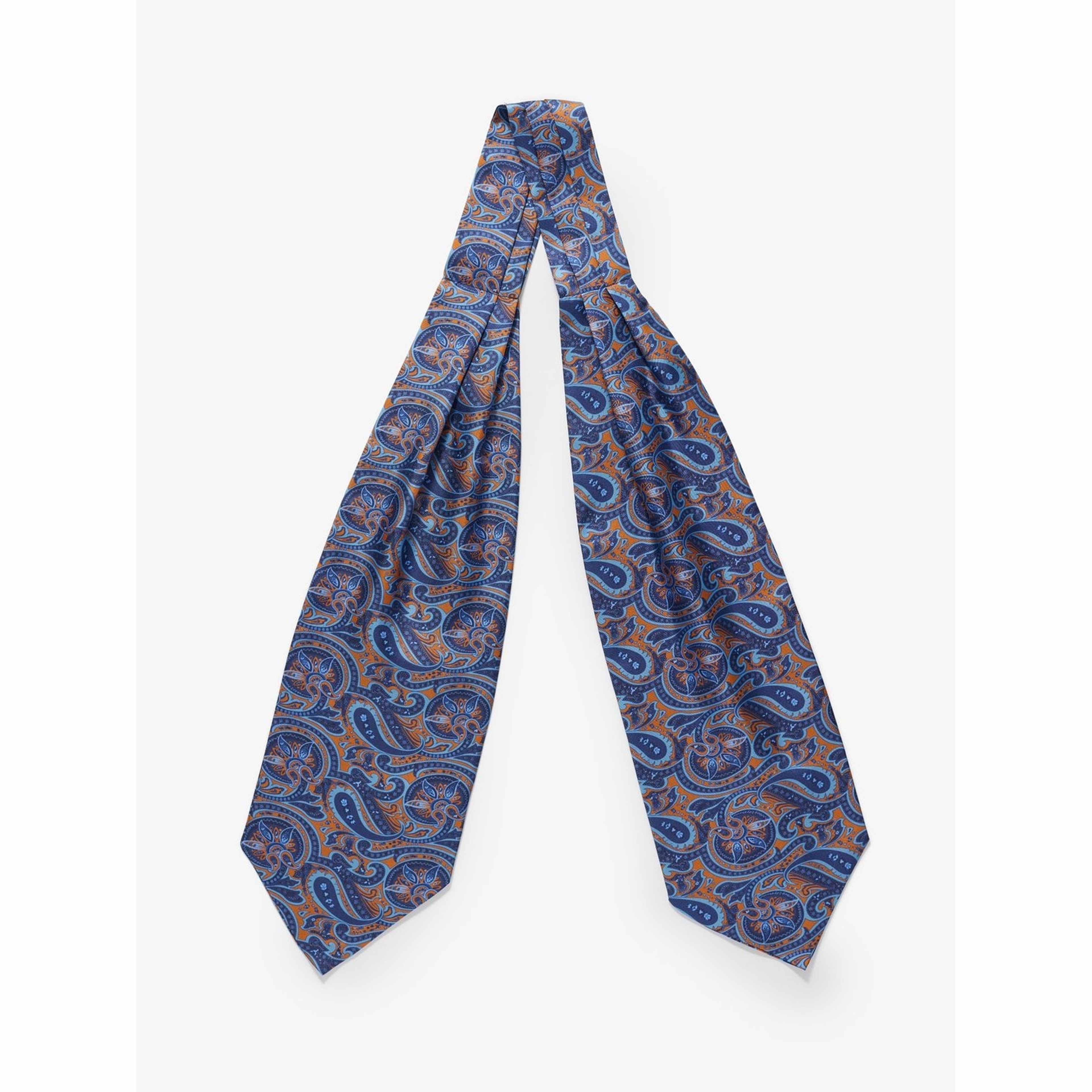 Silk Double Pointed Ascot Paisley