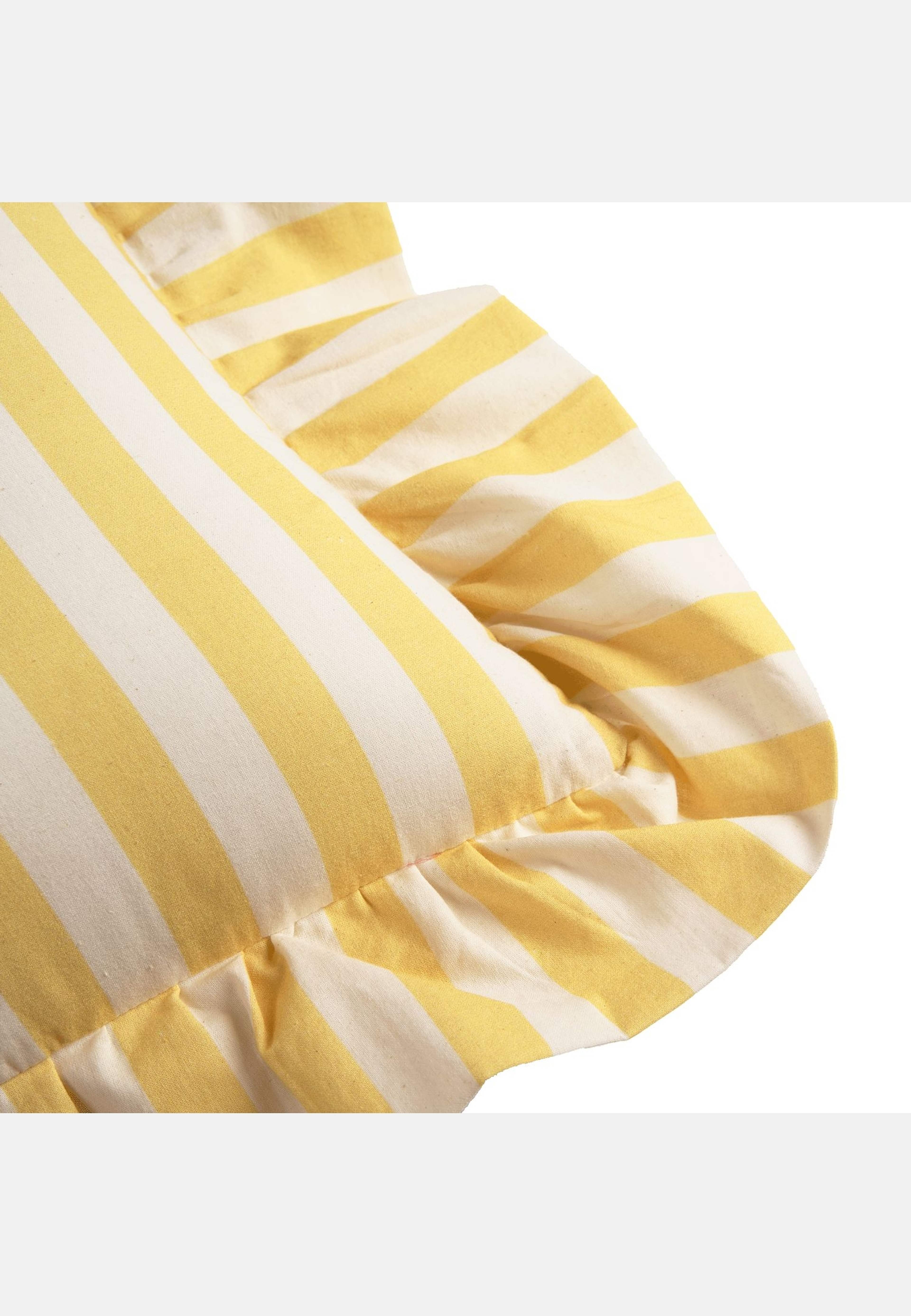 Breton Kuddfodral - 40x40 Cm, från Pick A Poppy, i färgen yellow. Klicka för att öppna bilden i stort format