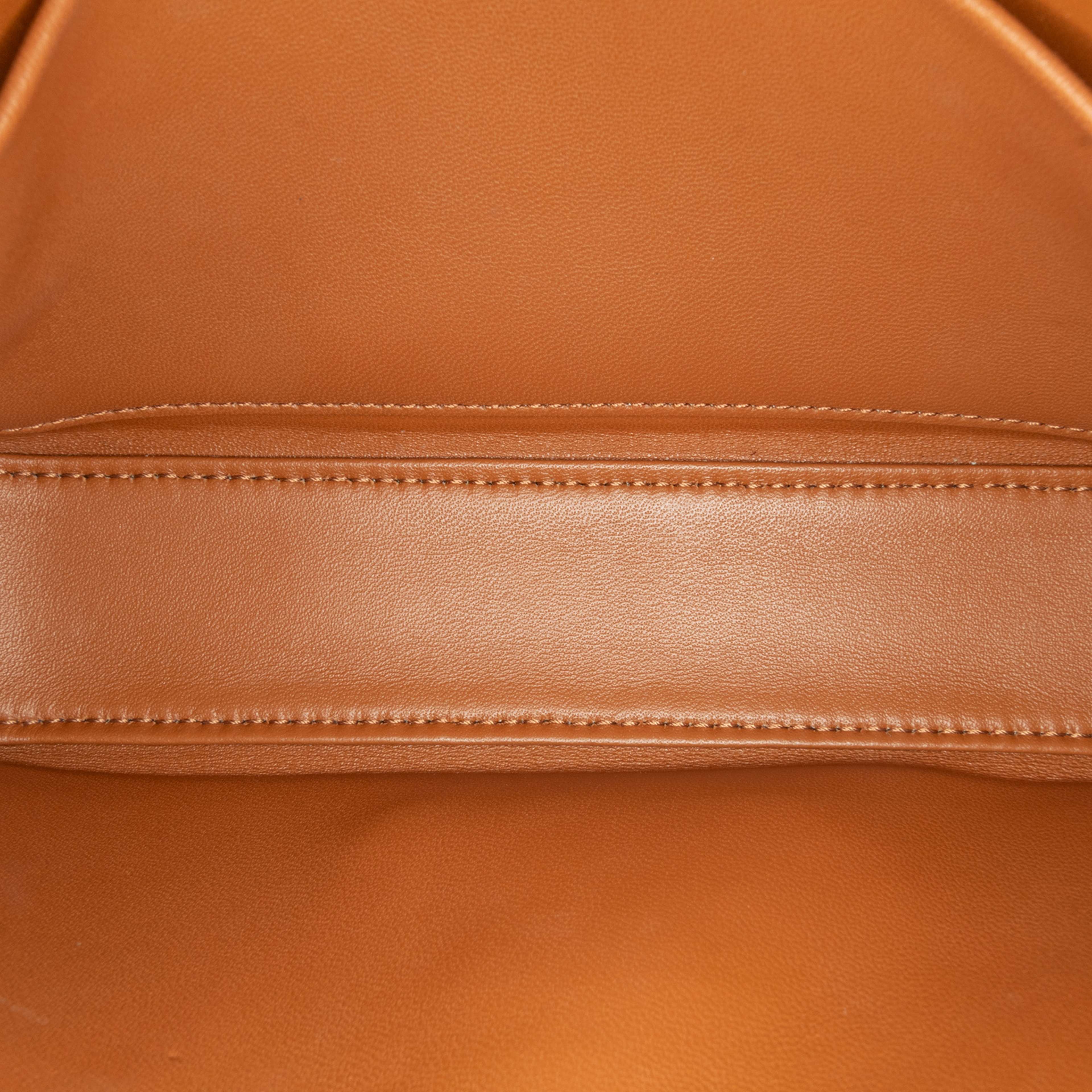 Celine Leather Triomphe Claude Shoulder Bag