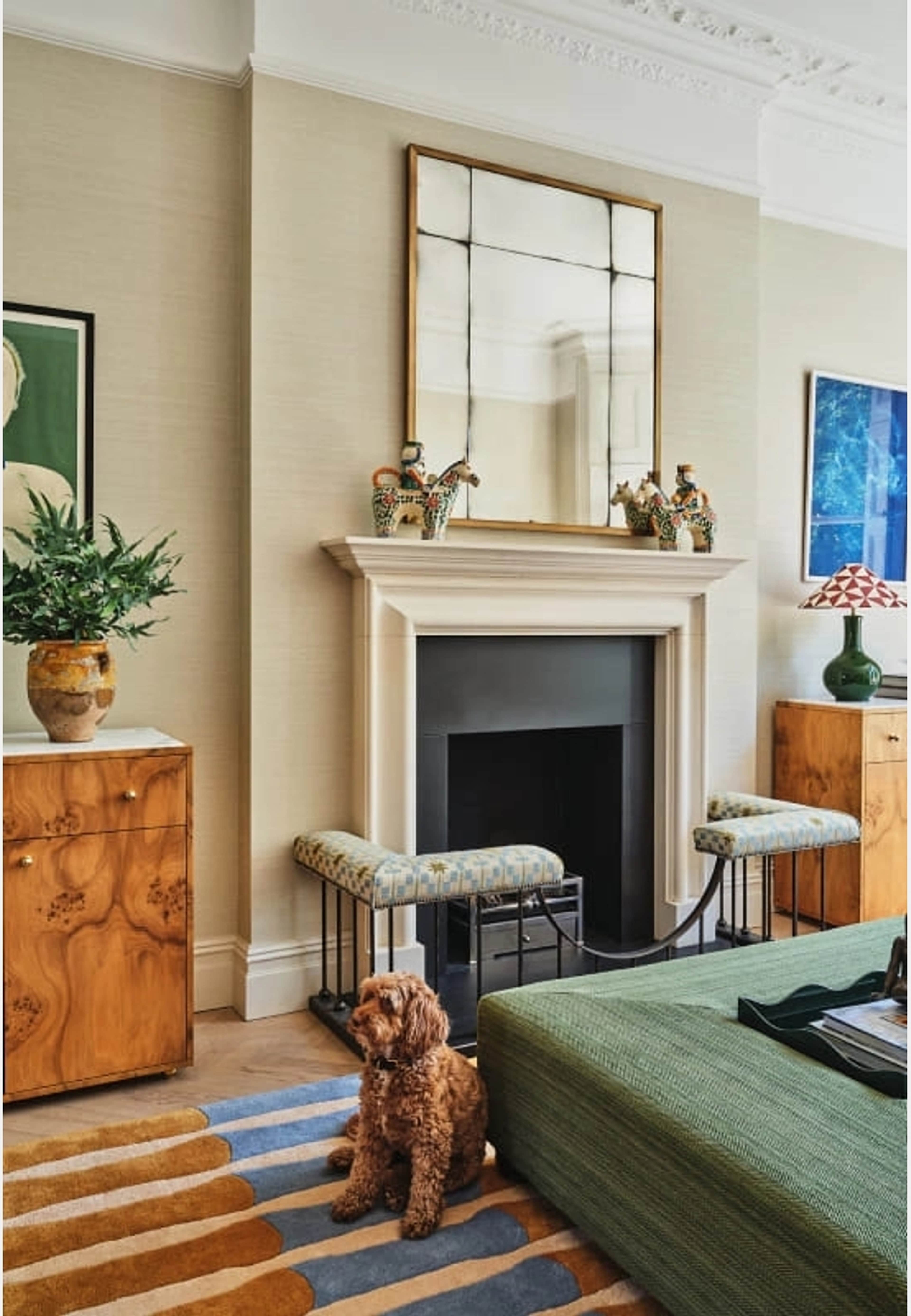 Alice Crawley Bamboo Ullmatta Forrest Blue, från Layered, i färgen forrest blue. Klicka för att öppna bilden i stort format