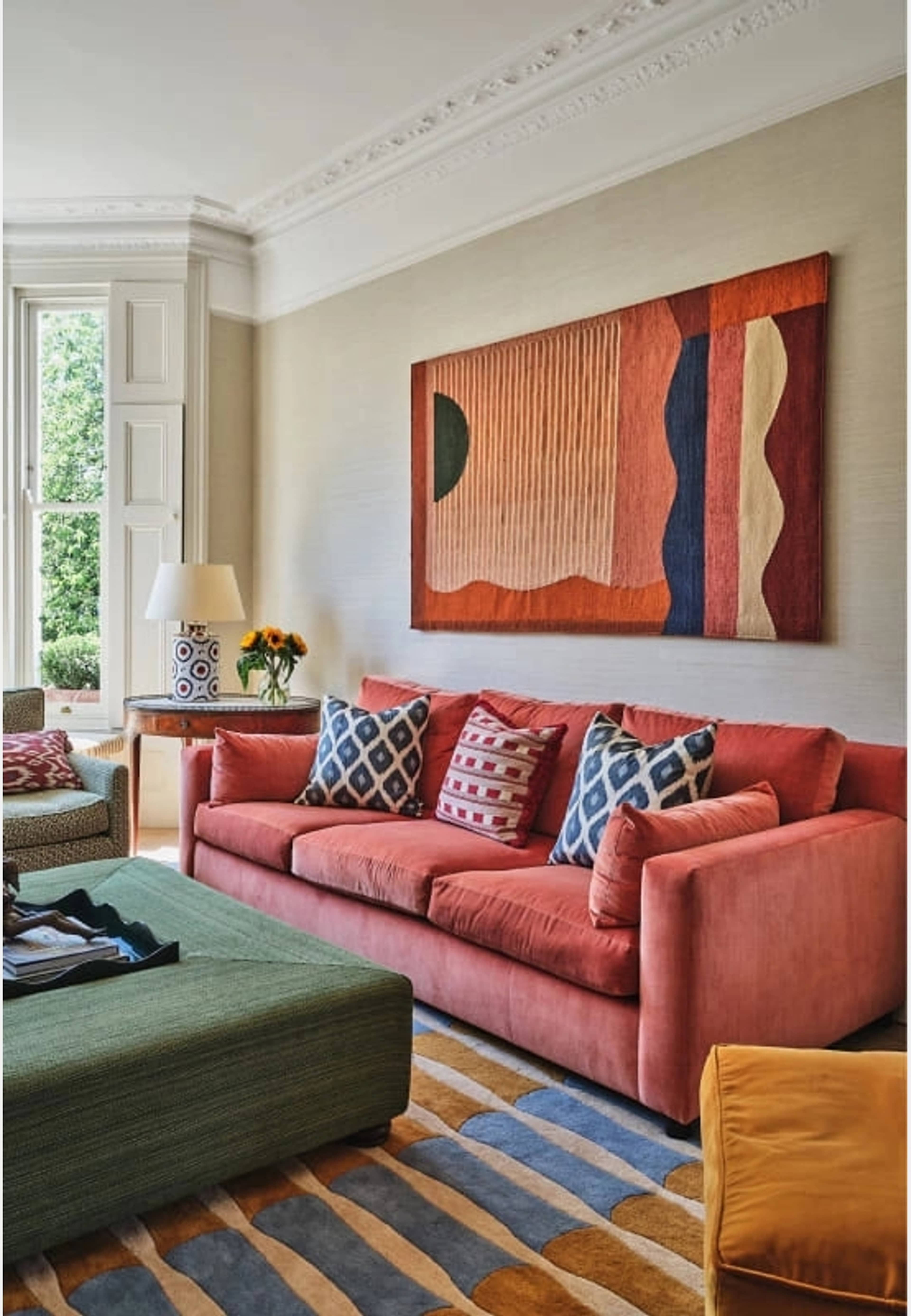 Alice Crawley Bamboo Ullmatta Forrest Blue, från Layered, i färgen forrest blue. Klicka för att öppna bilden i stort format