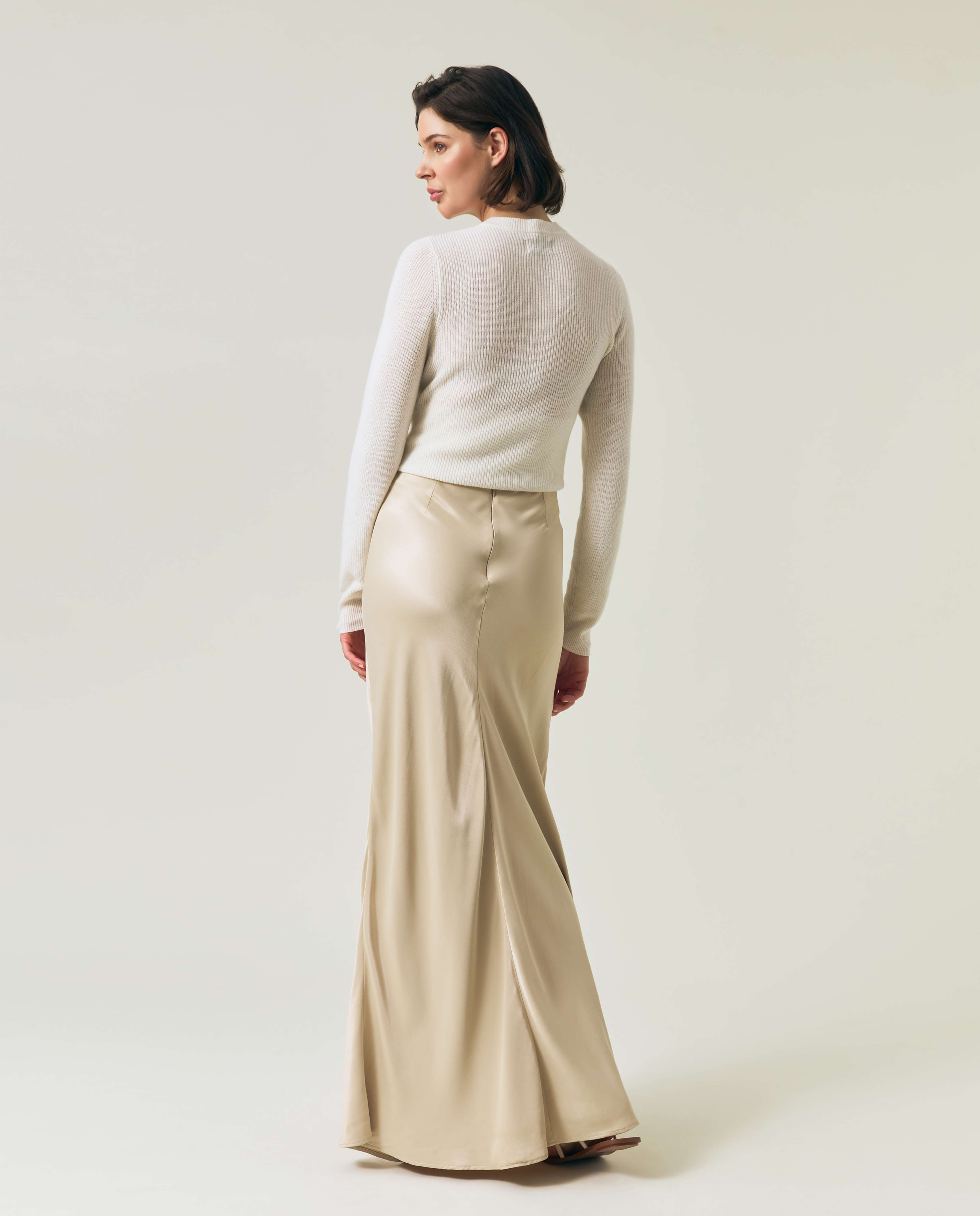 Maxi Satin Skirt