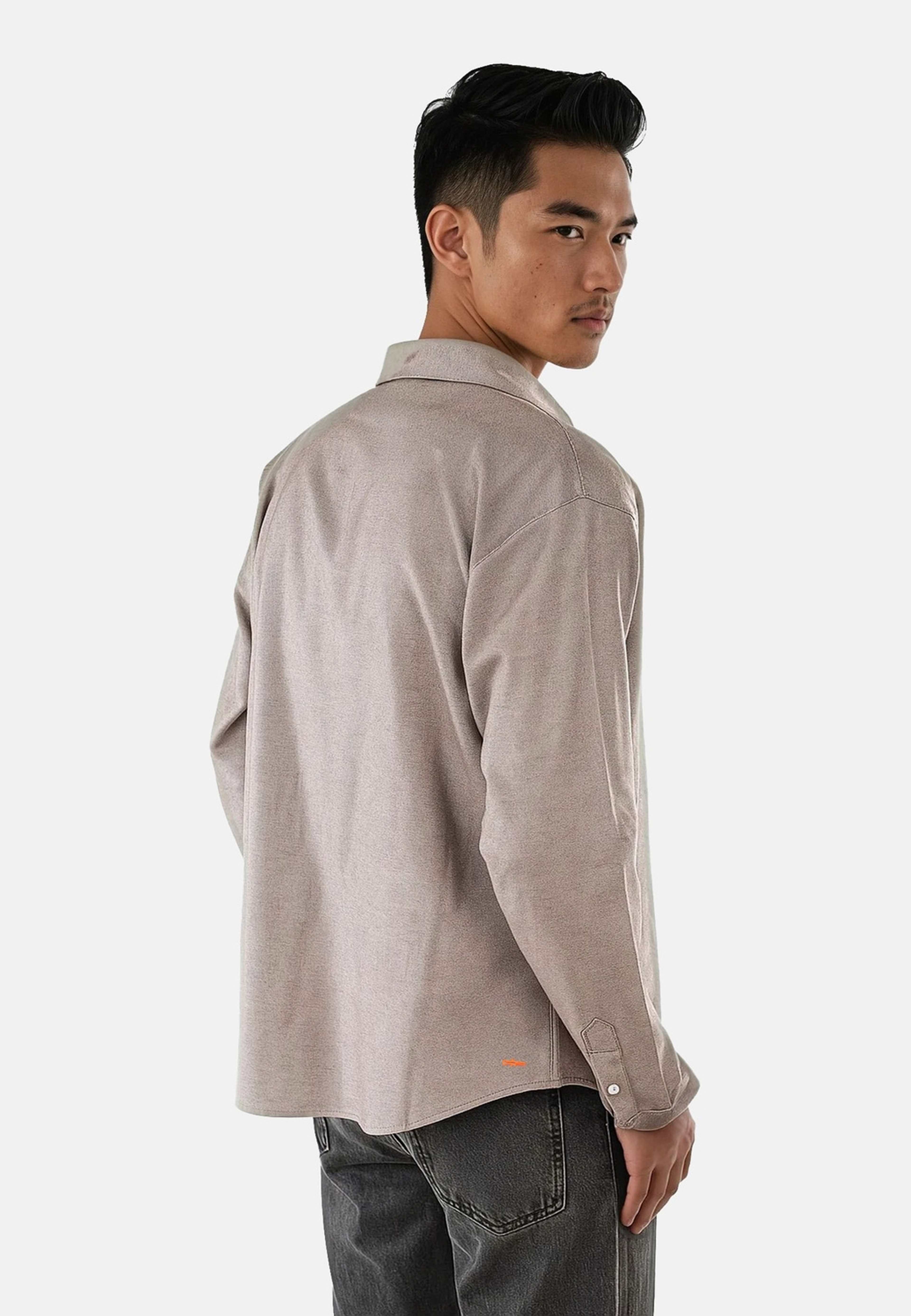 Shift Brushed Flannel Shirt, från Ciszere, i färgen brown. Klicka för att öppna bilden i stort format