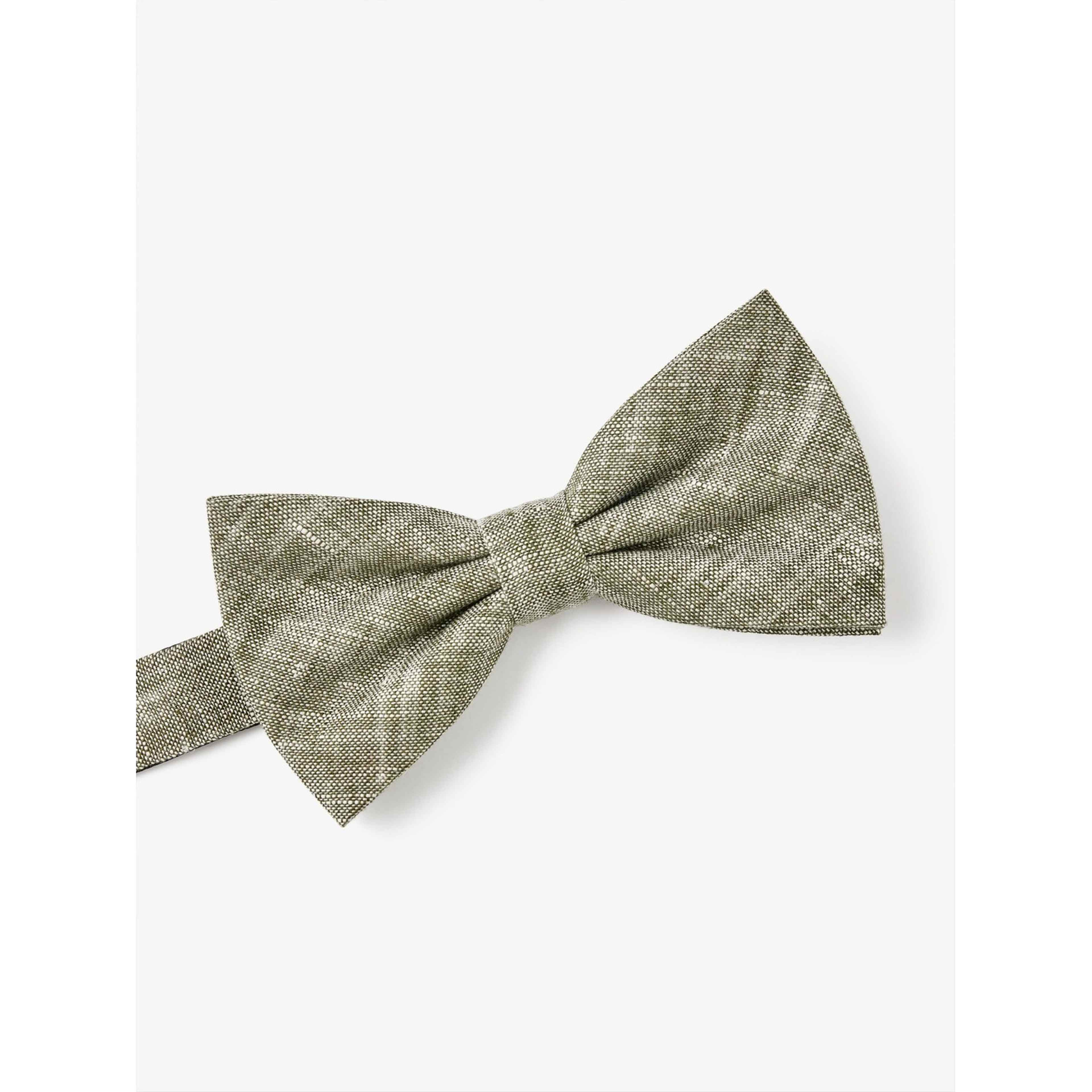 Beige Bow Tie Linen