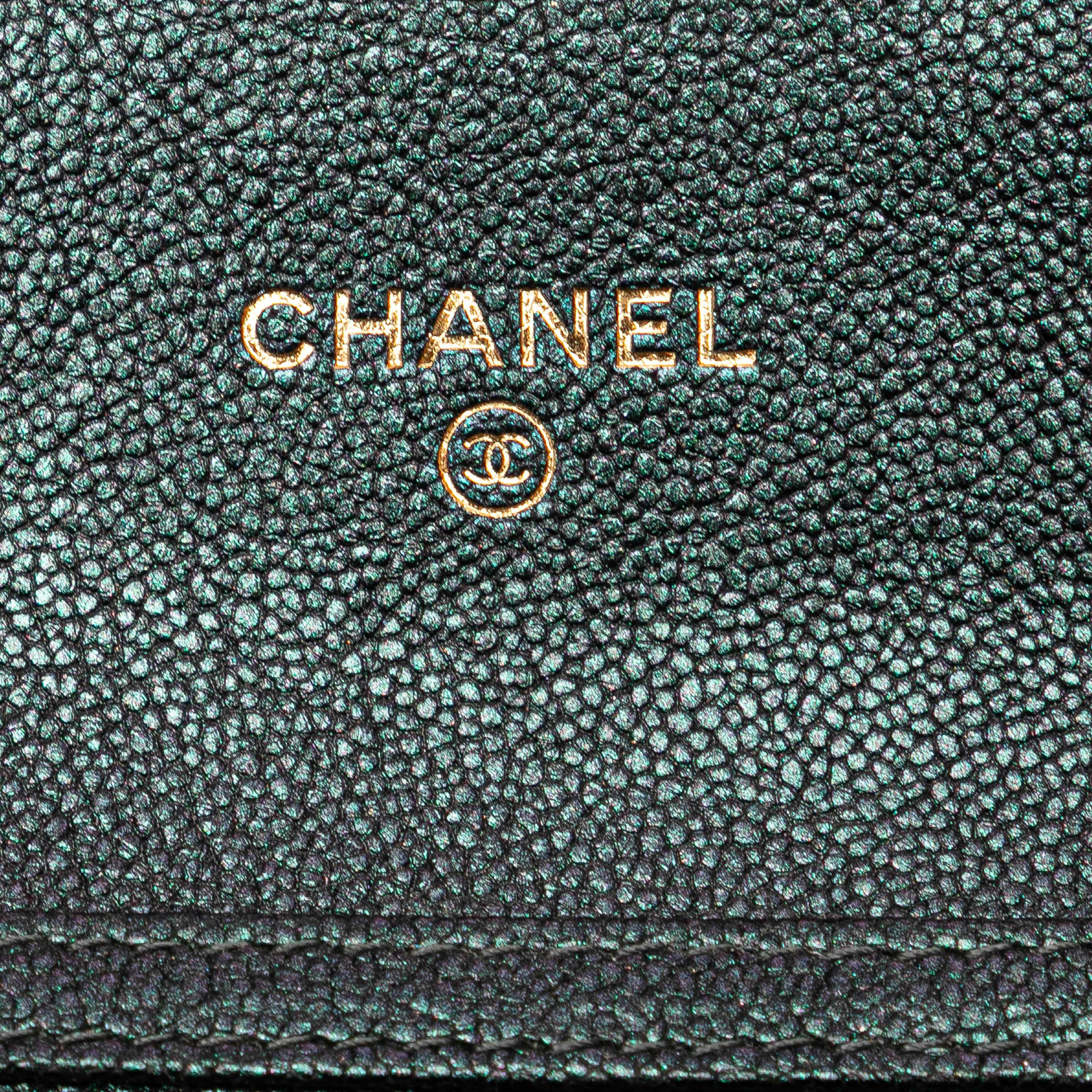 Chanel Small Iridescent Caviar Single Flap