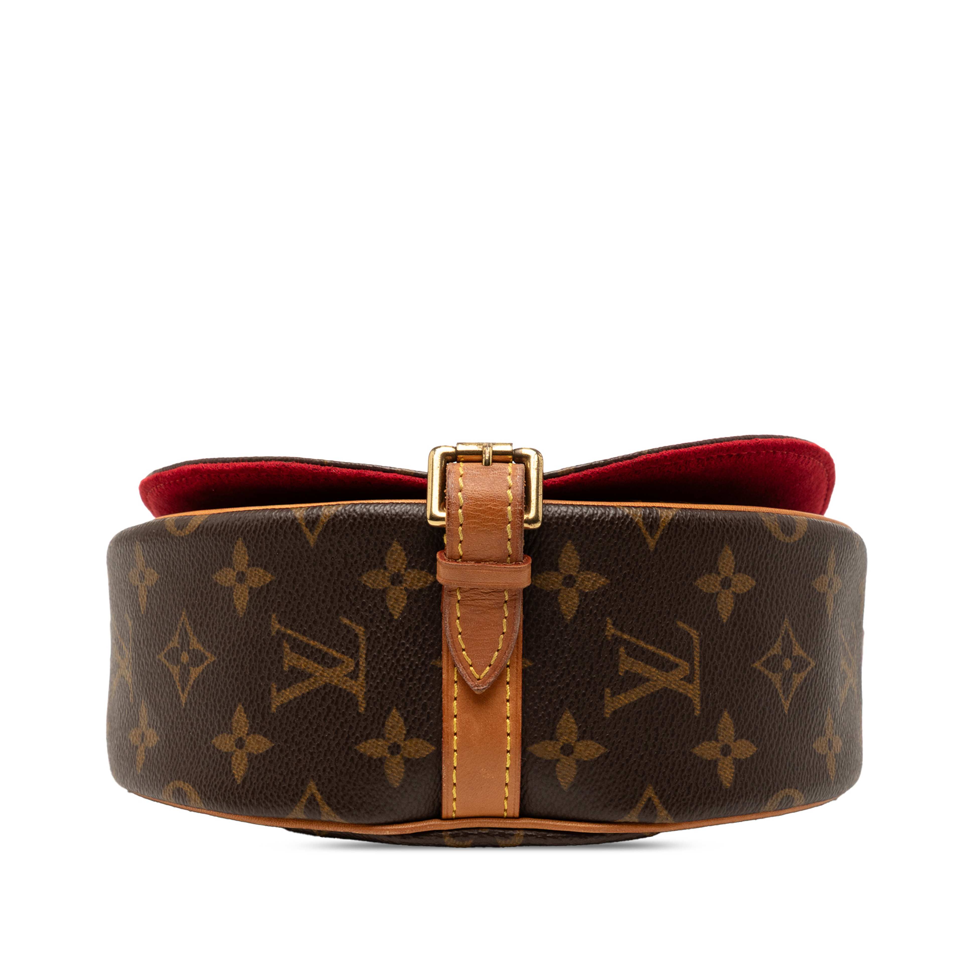 Louis Vuitton Monogram Sac Tambourine, från Luxclusif, i färgen brun. Klicka för att öppna bilden i stort format