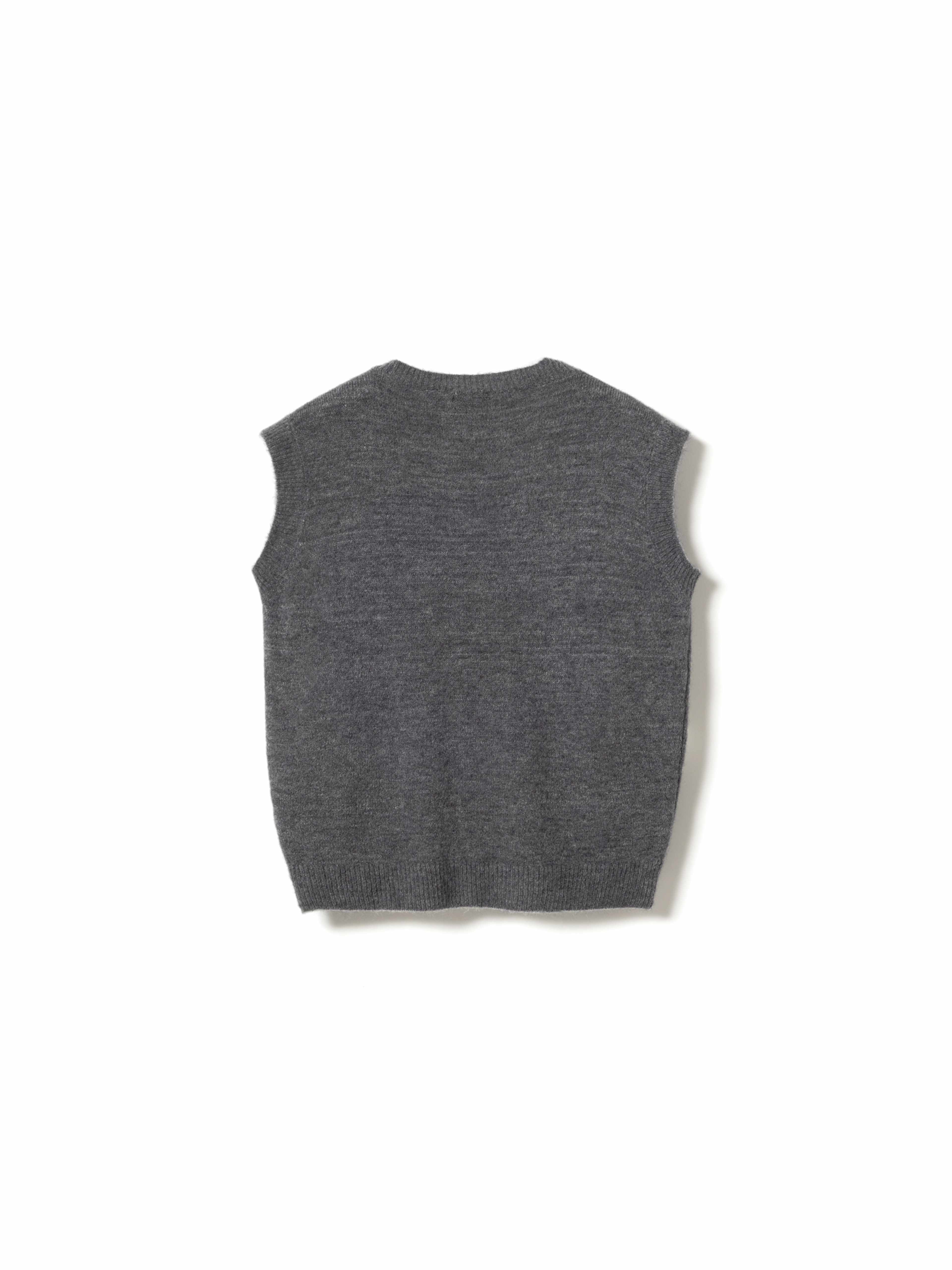 N-leatrice Knit Vest - Dark Grey Melange, från Noella, i färgen dark grey melange. Klicka för att öppna bilden i stort format