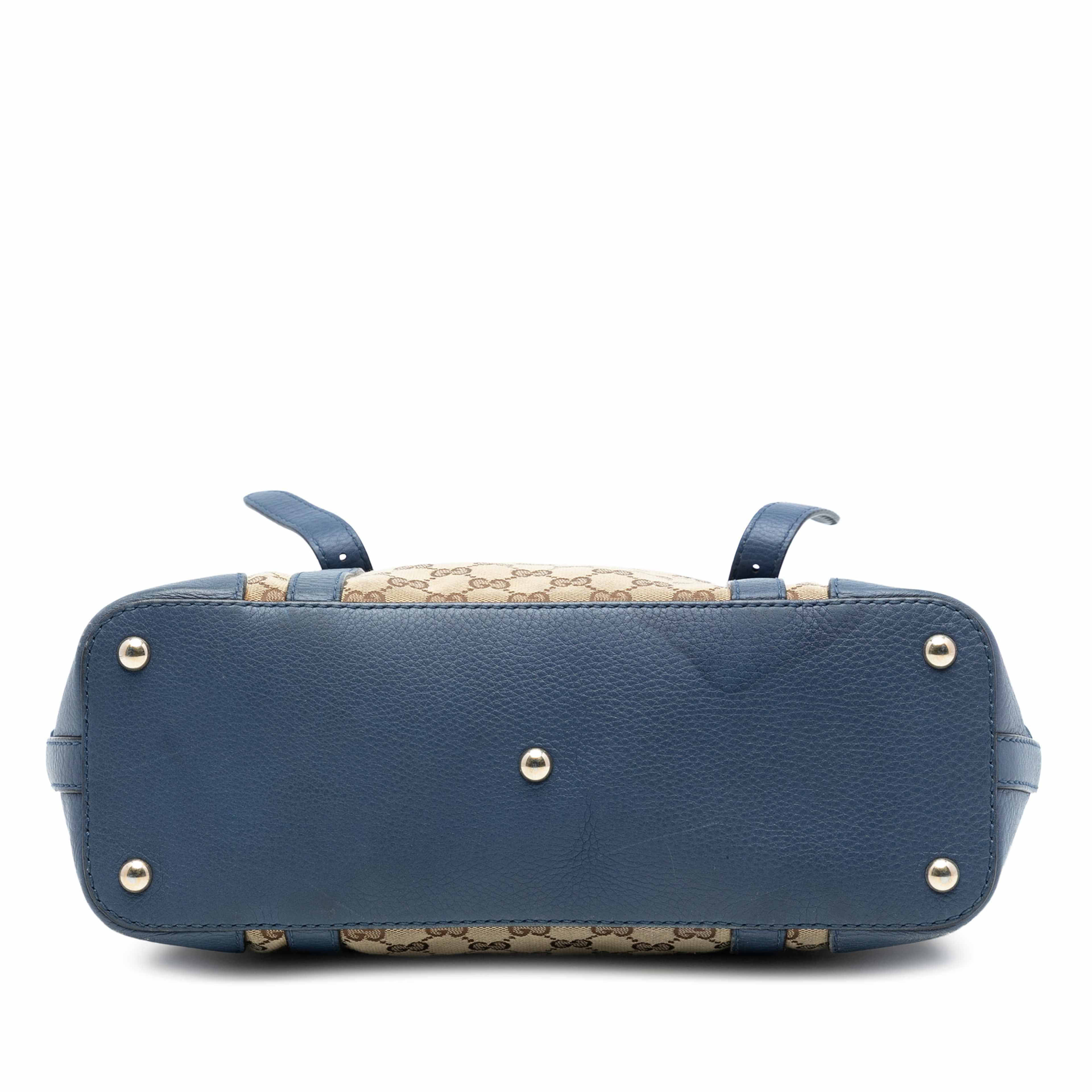 Gucci Gg Canvas Convertible Tote, från Luxclusif, i färgen blå. Klicka för att öppna bilden i stort format
