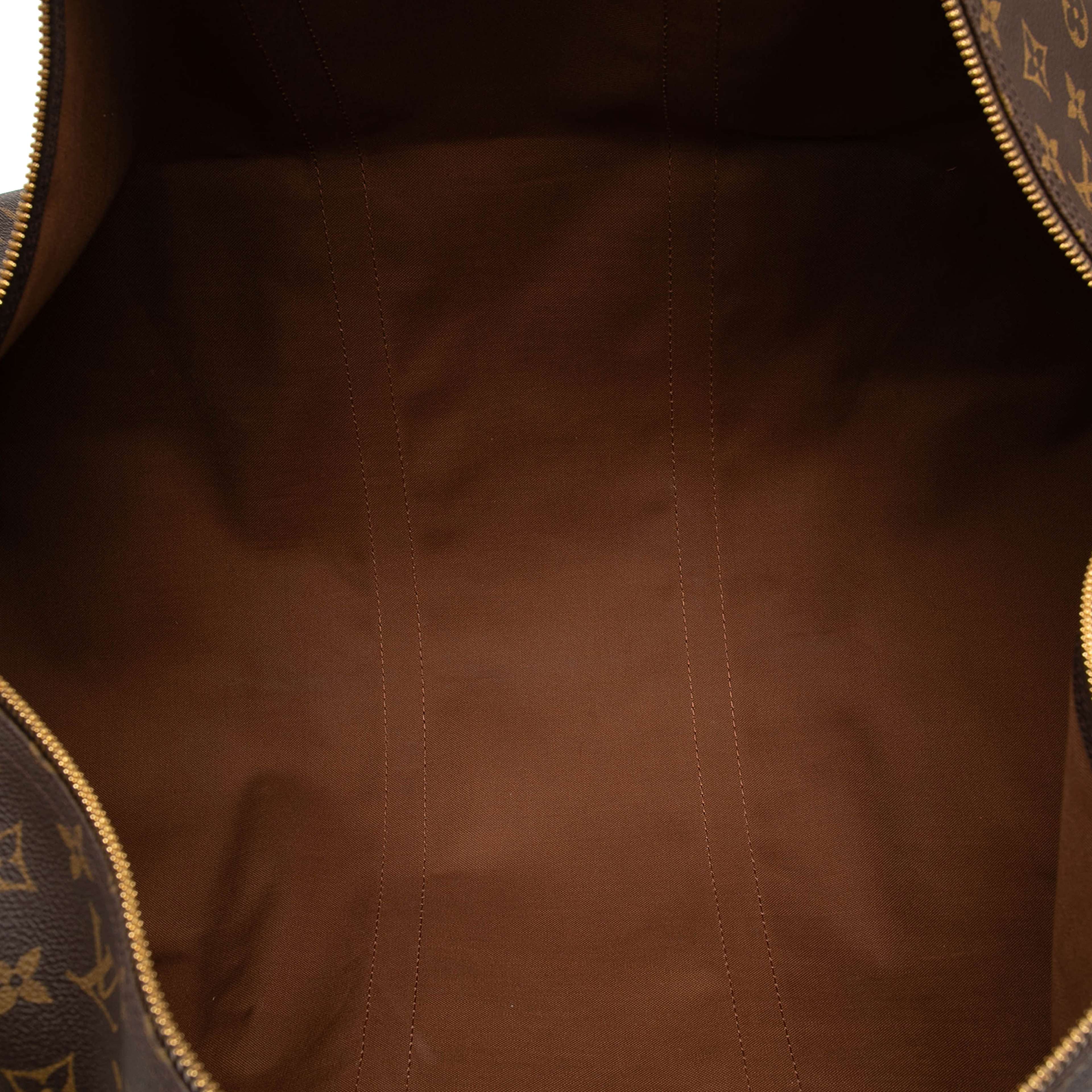 Louis Vuitton Monogram Keepall 60, från Luxclusif, i färgen brun. Klicka för att öppna bilden i stort format