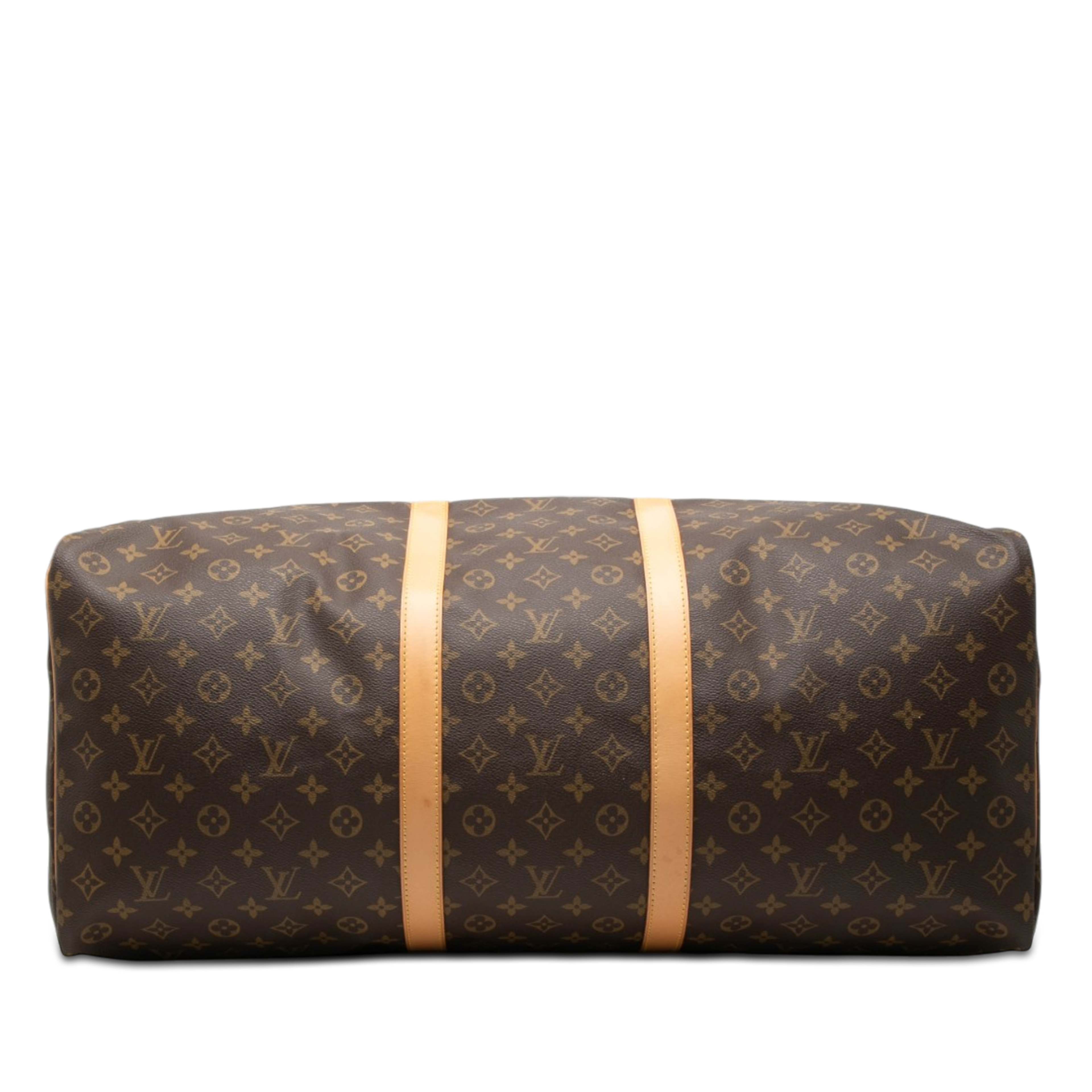 Louis Vuitton Monogram Keepall 60, från Luxclusif, i färgen brun. Klicka för att öppna bilden i stort format