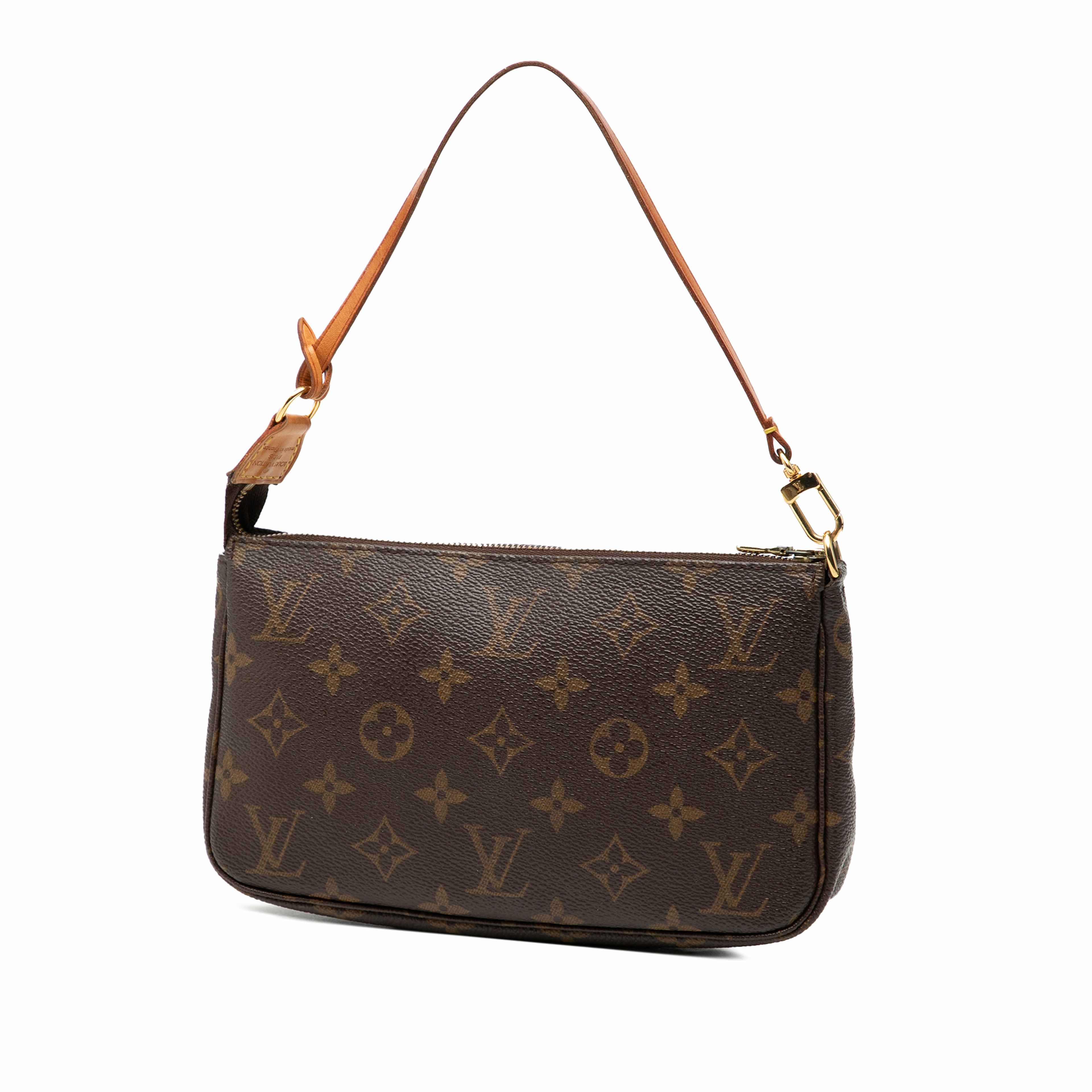 Louis Vuitton Monogram Pochette Accessoires, från Luxclusif, i färgen brown. Klicka för att öppna bilden i stort format