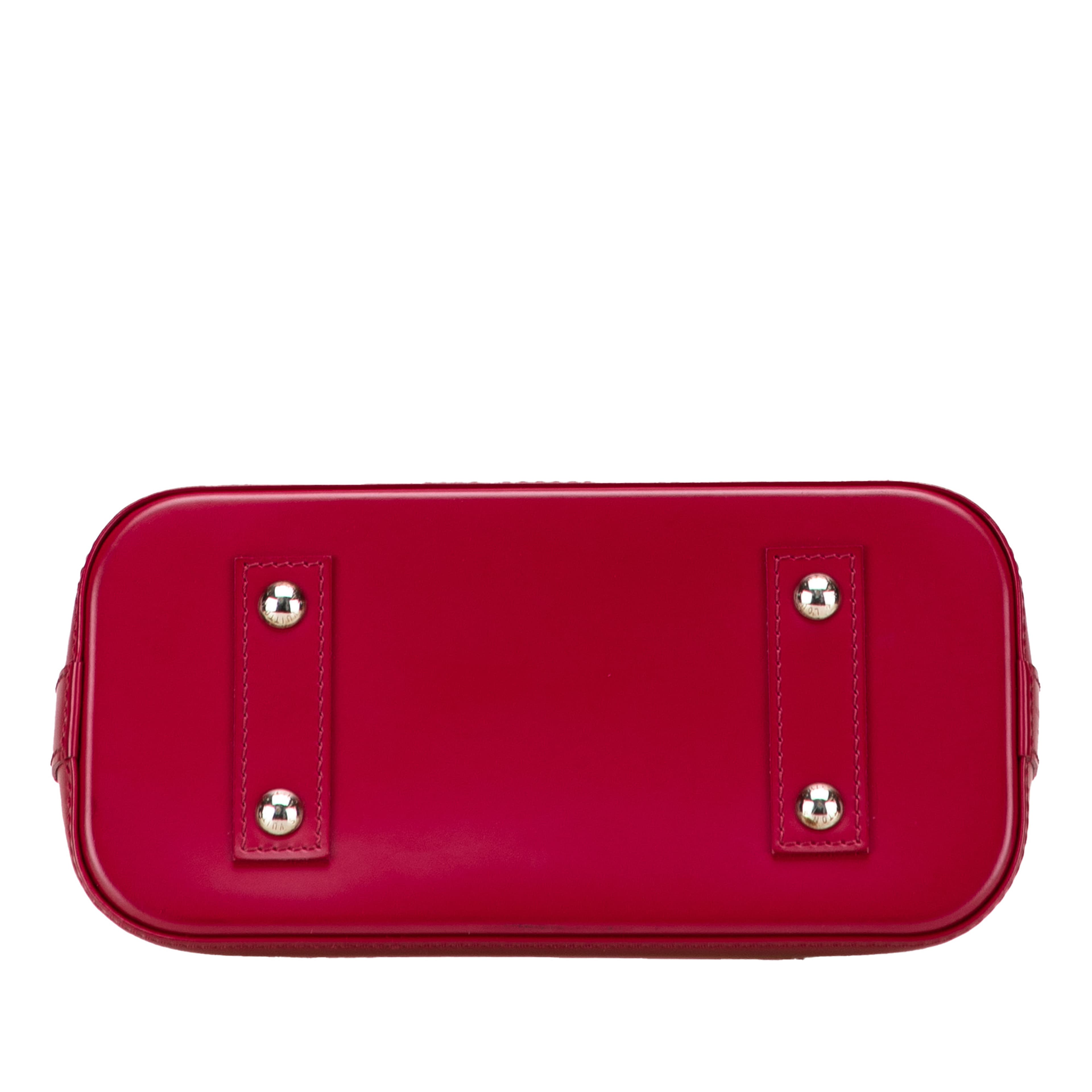 Louis Vuitton Epi Alma Bb, från Luxclusif, i färgen dark pink.