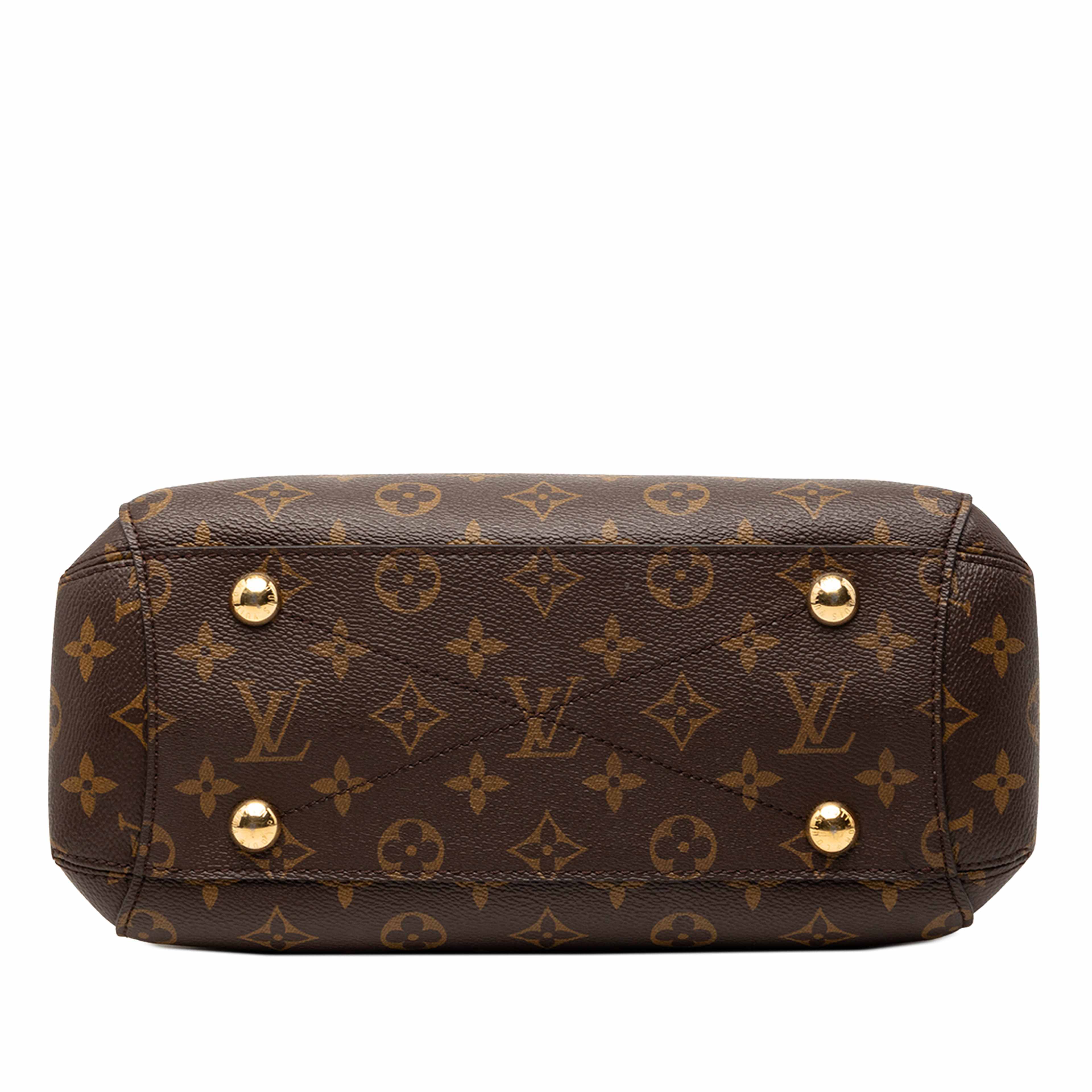 Louis Vuitton Braided Handle Monogram Montaigne Bb, från Luxclusif, i färgen brown. Klicka för att öppna bilden i stort format