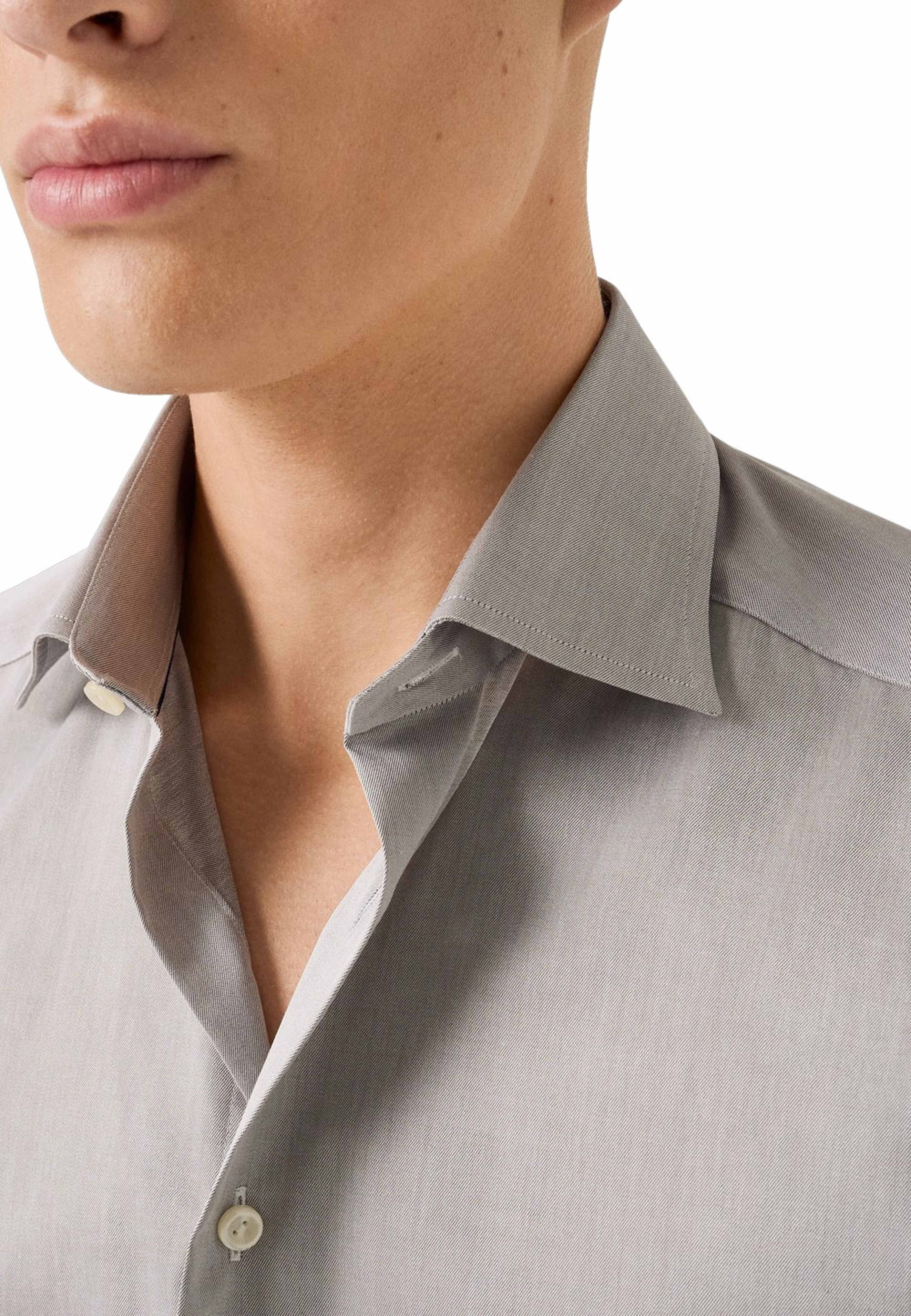 Signature Twill-skjorta Contemporary Fit, från Eton, i färgen brown. Klicka för att öppna bilden i stort format