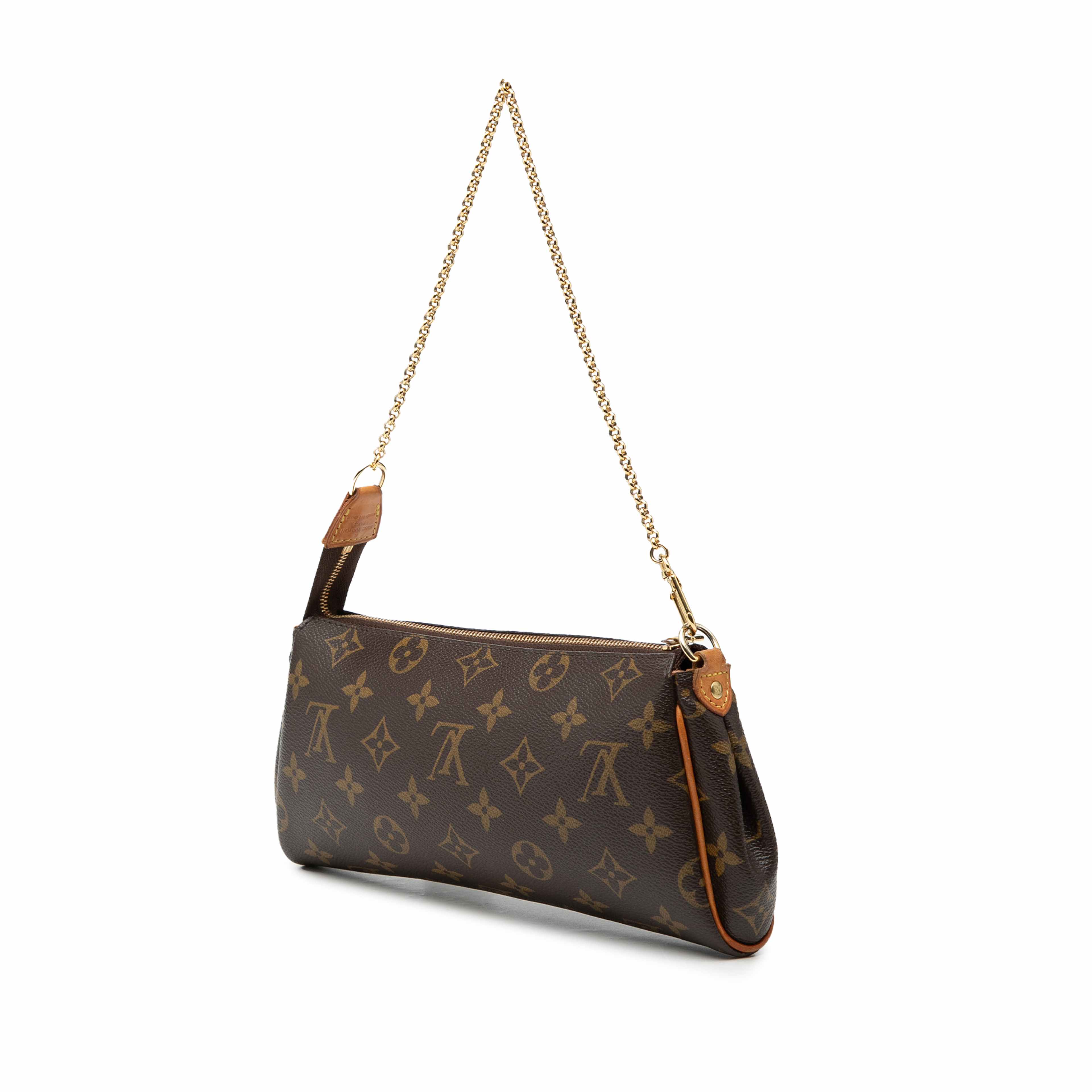 Louis Vuitton Monogram Eva, från Luxclusif, i färgen brun. Klicka för att öppna bilden i stort format