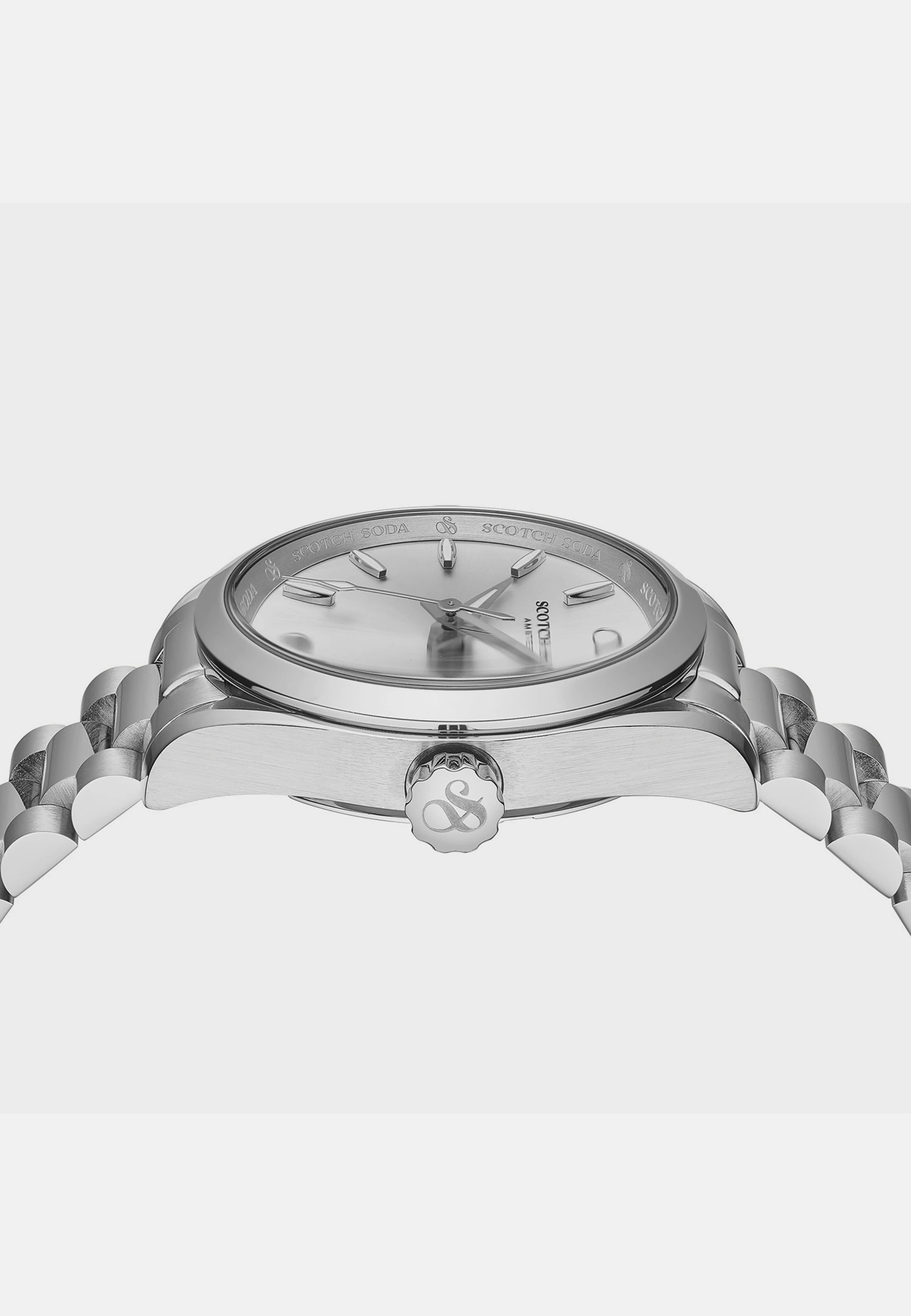 Scotch & Soda Dam Silver/stål, Metallband - Ssw.123a, från Scotch & Soda, i färgen 1. Klicka för att öppna bilden i stort format