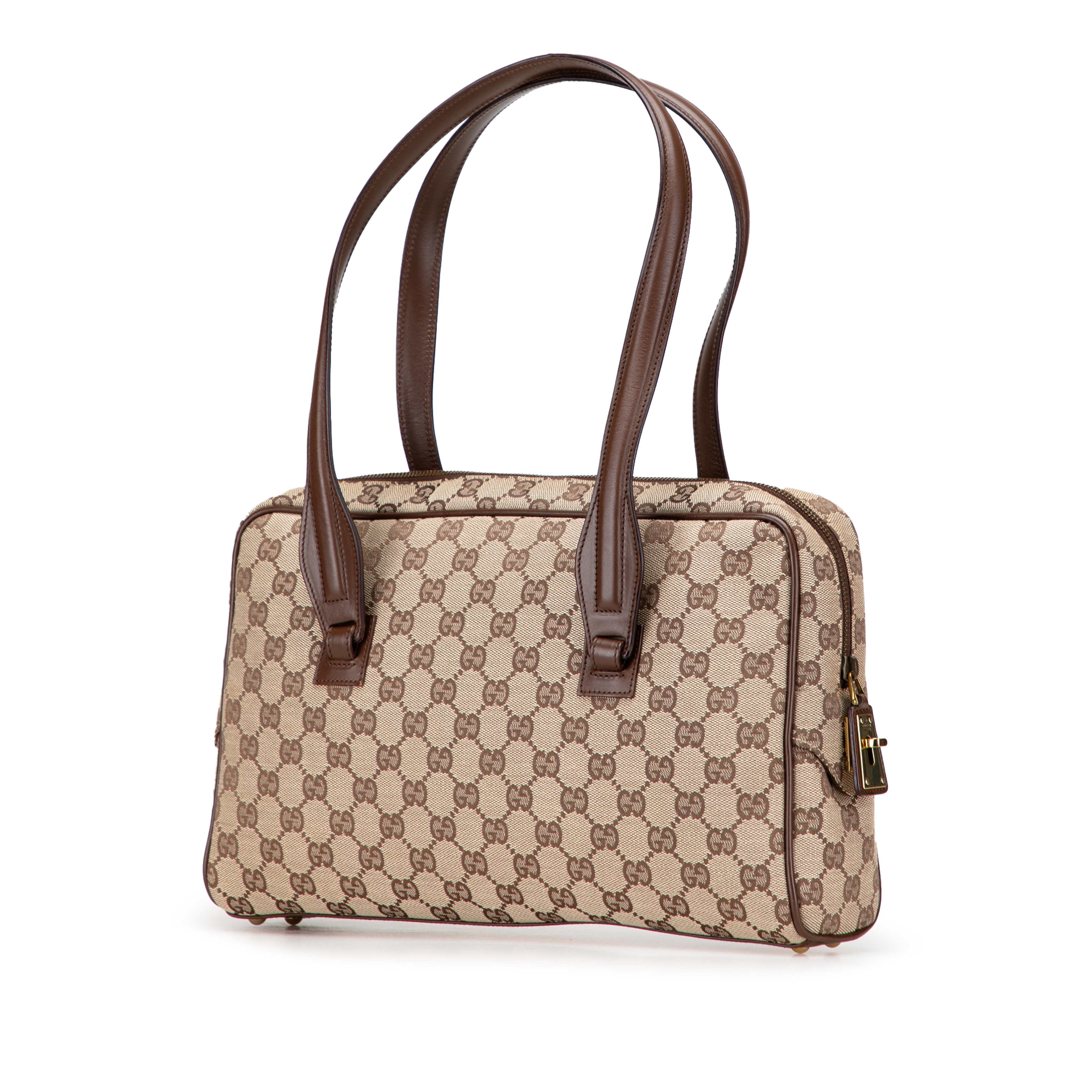 Gucci Gg Canvas Shoulder Bag, från Luxclusif, i färgen beige. Klicka för att öppna bilden i stort format