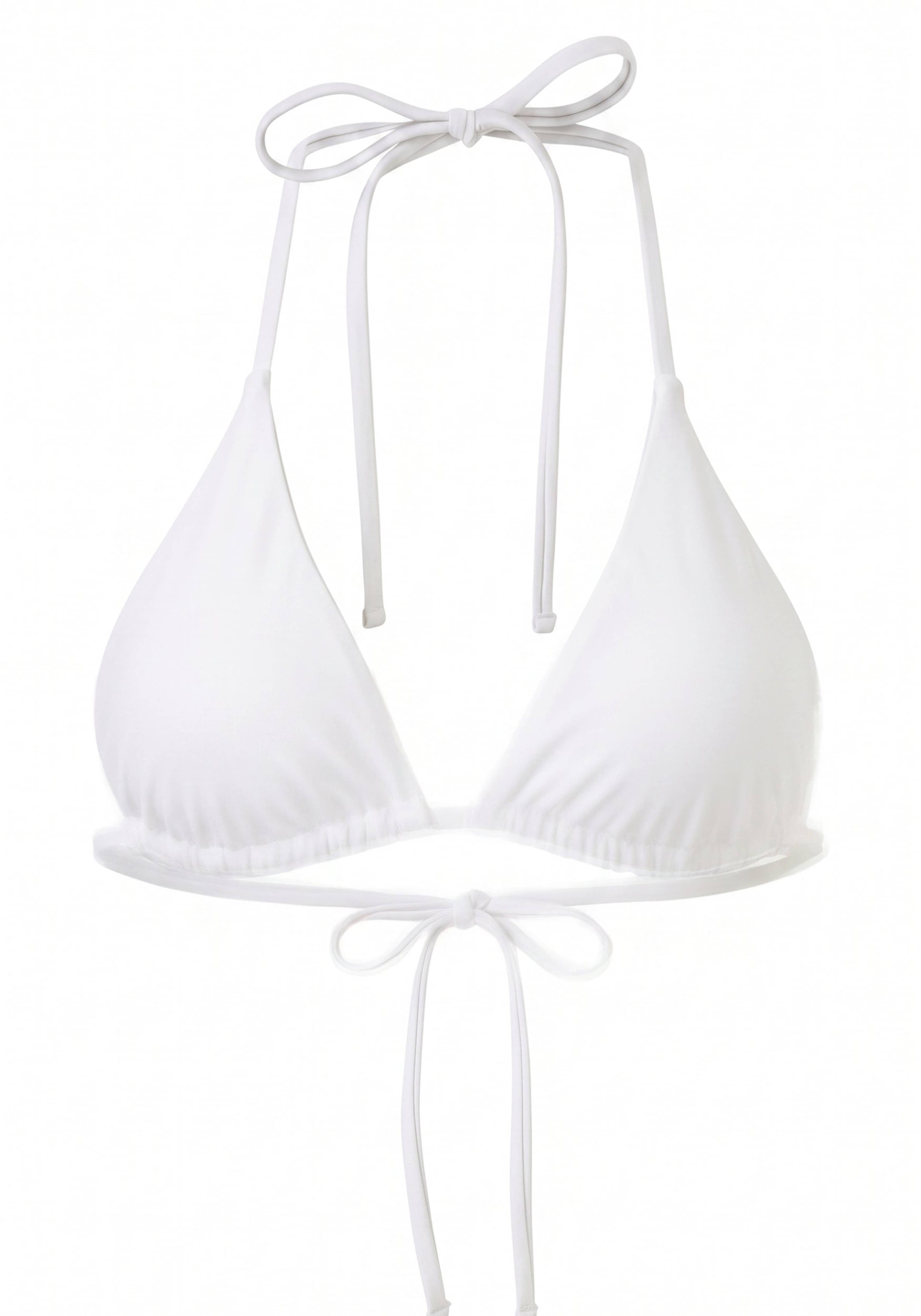 Swim Triangle Bikini Top, från Drop of Mindfulness, i färgen satin seashell white. Klicka för att öppna bilden i stort format