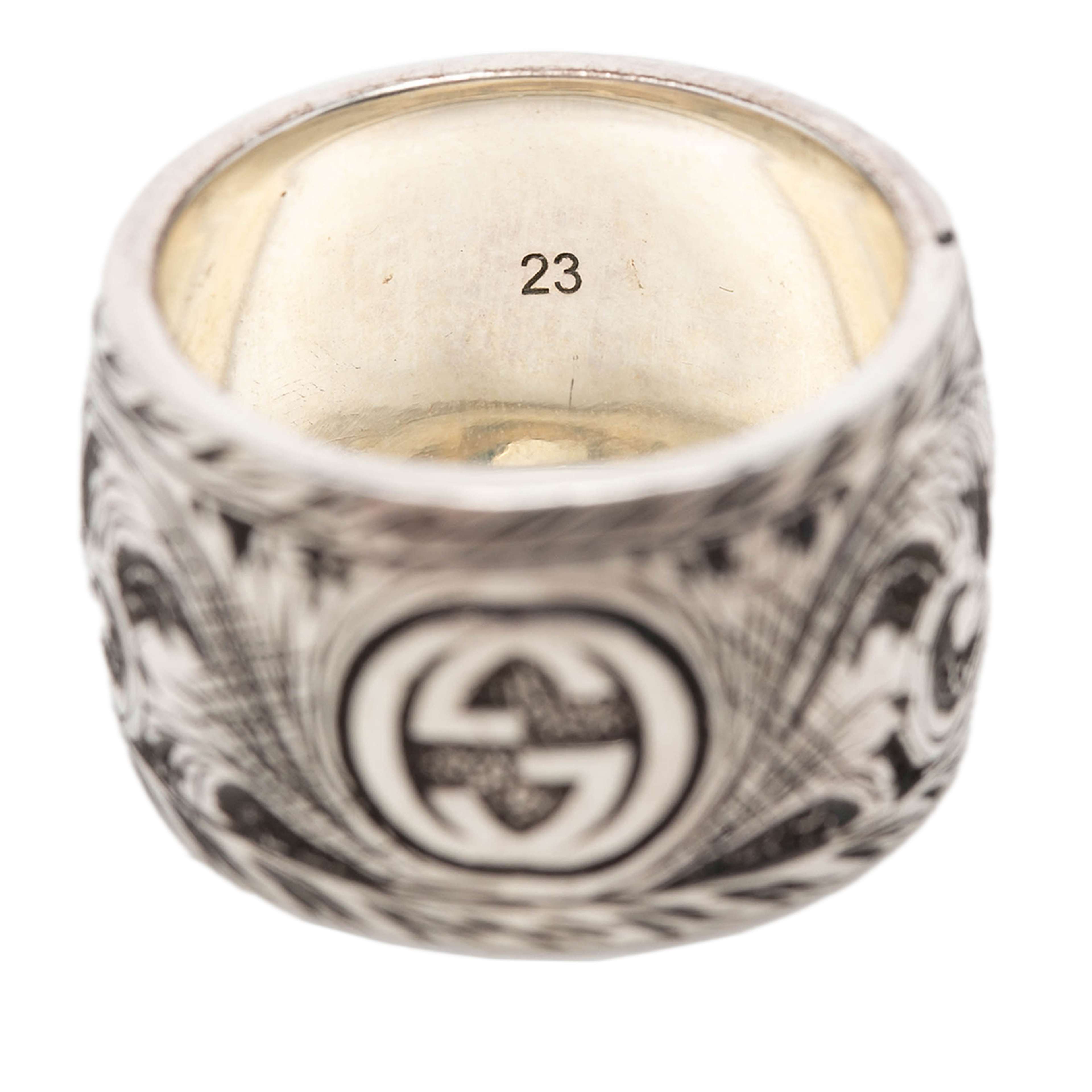 Gucci Sterling Silver Garden Feline Ring, från Luxclusif, i färgen silver. Klicka för att öppna bilden i stort format