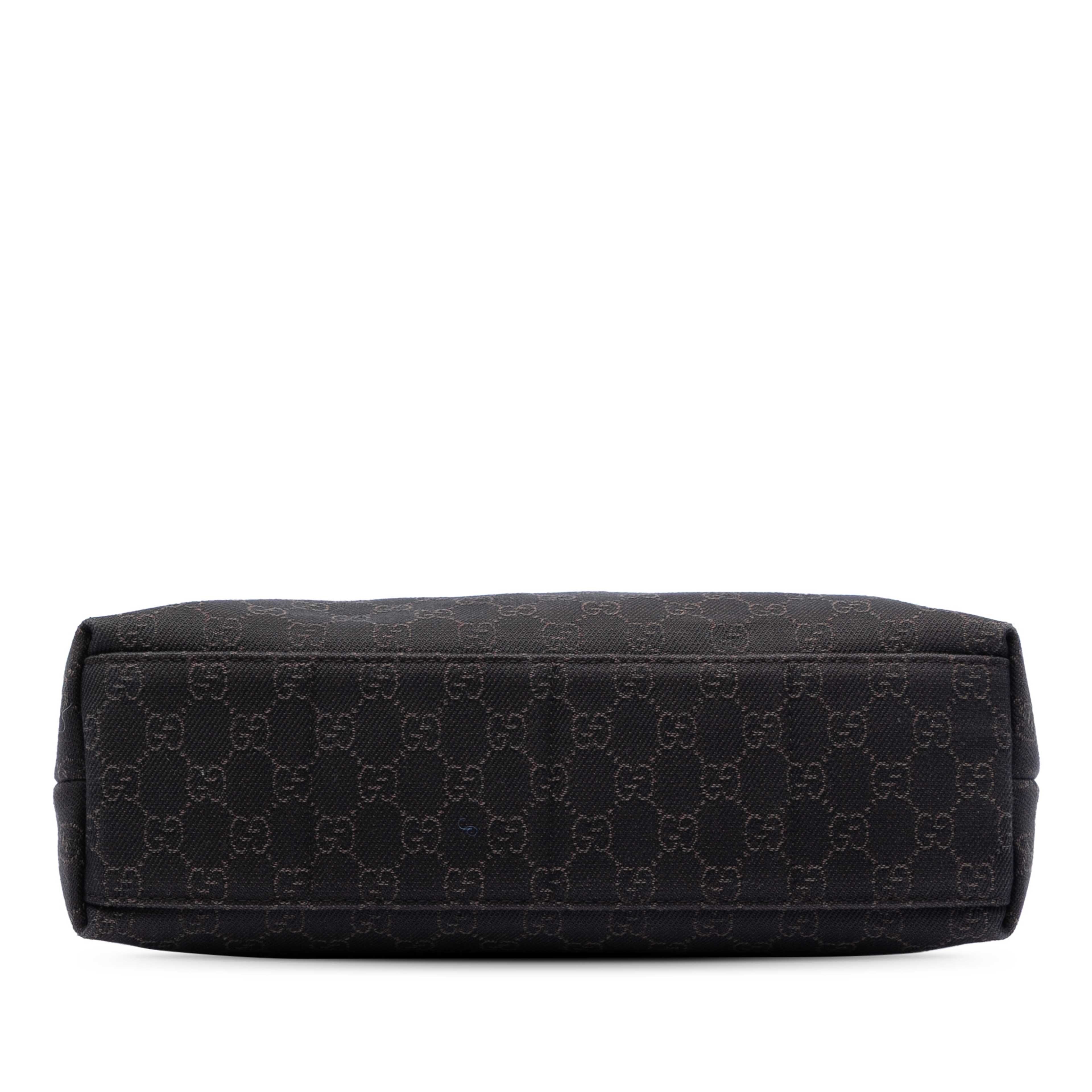 Gucci Gg Denim Messenger Bag, från Luxclusif, i färgen dark brown. Klicka för att öppna bilden i stort format