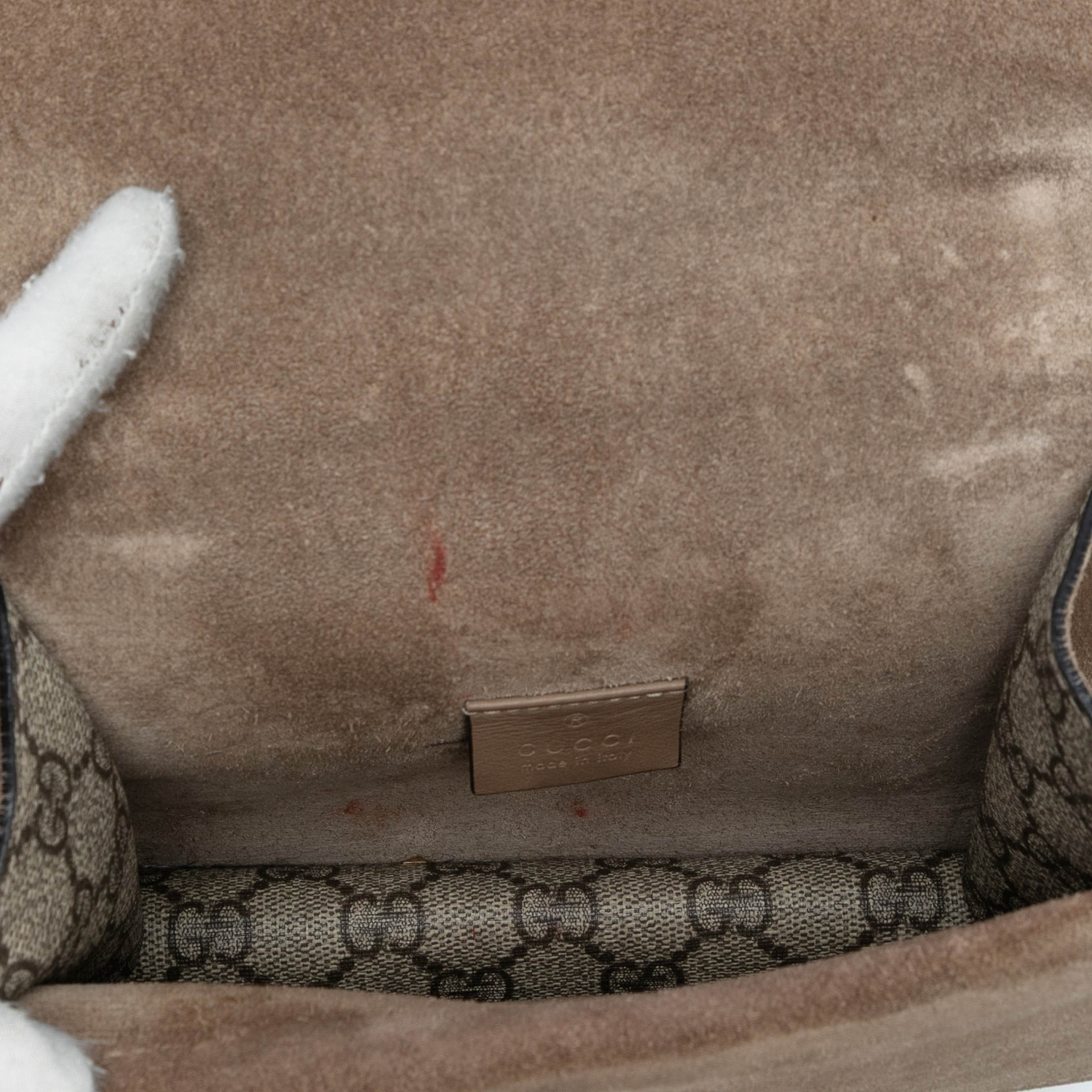 Gucci Small Gg Supreme Dionysus Crossbody, från Luxclusif, i färgen beige. Klicka för att öppna bilden i stort format