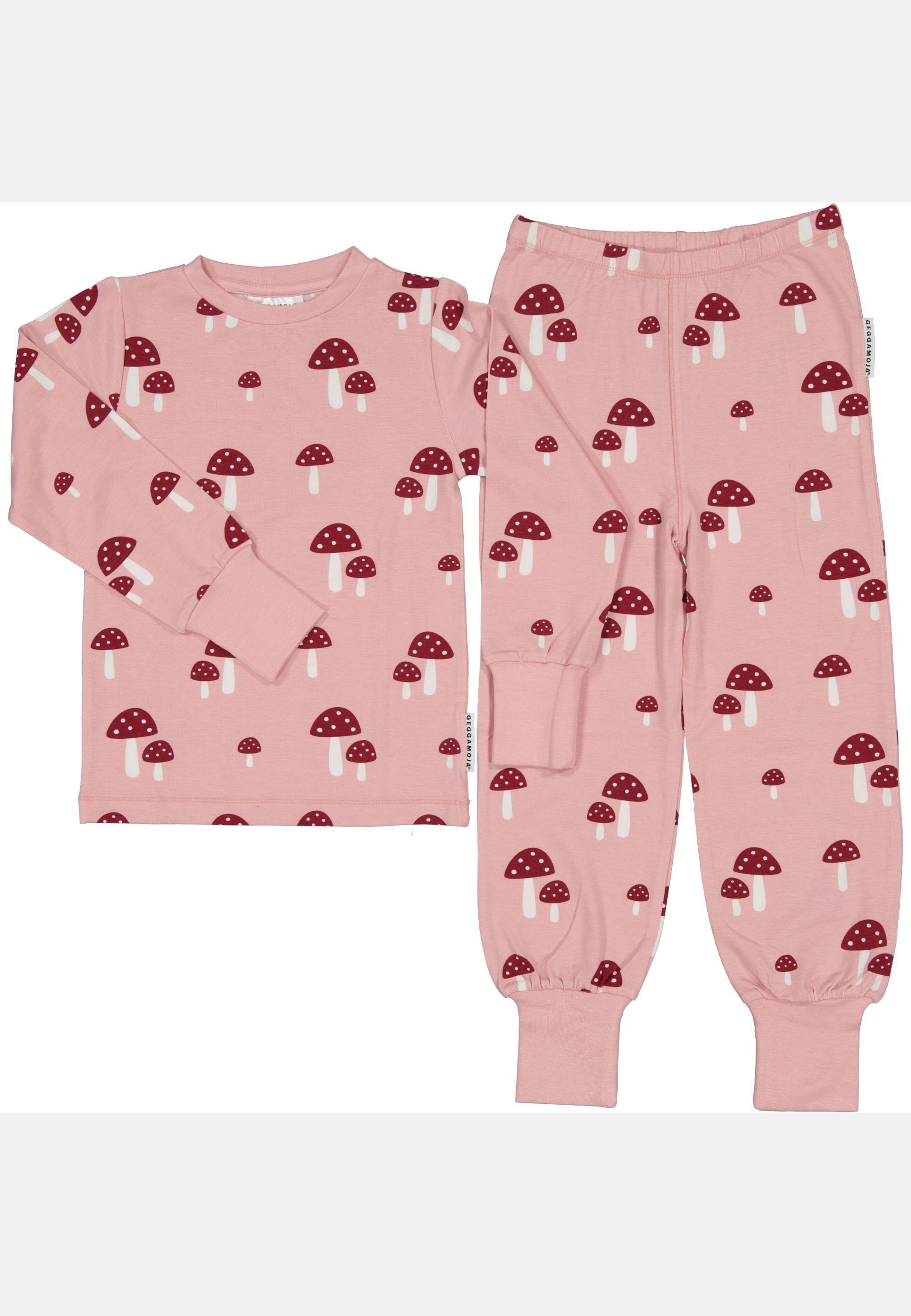 Pyjamas Tvådelad Bambu, från Geggamoja, i färgen pink mushroom. Klicka för att öppna bilden i stort format