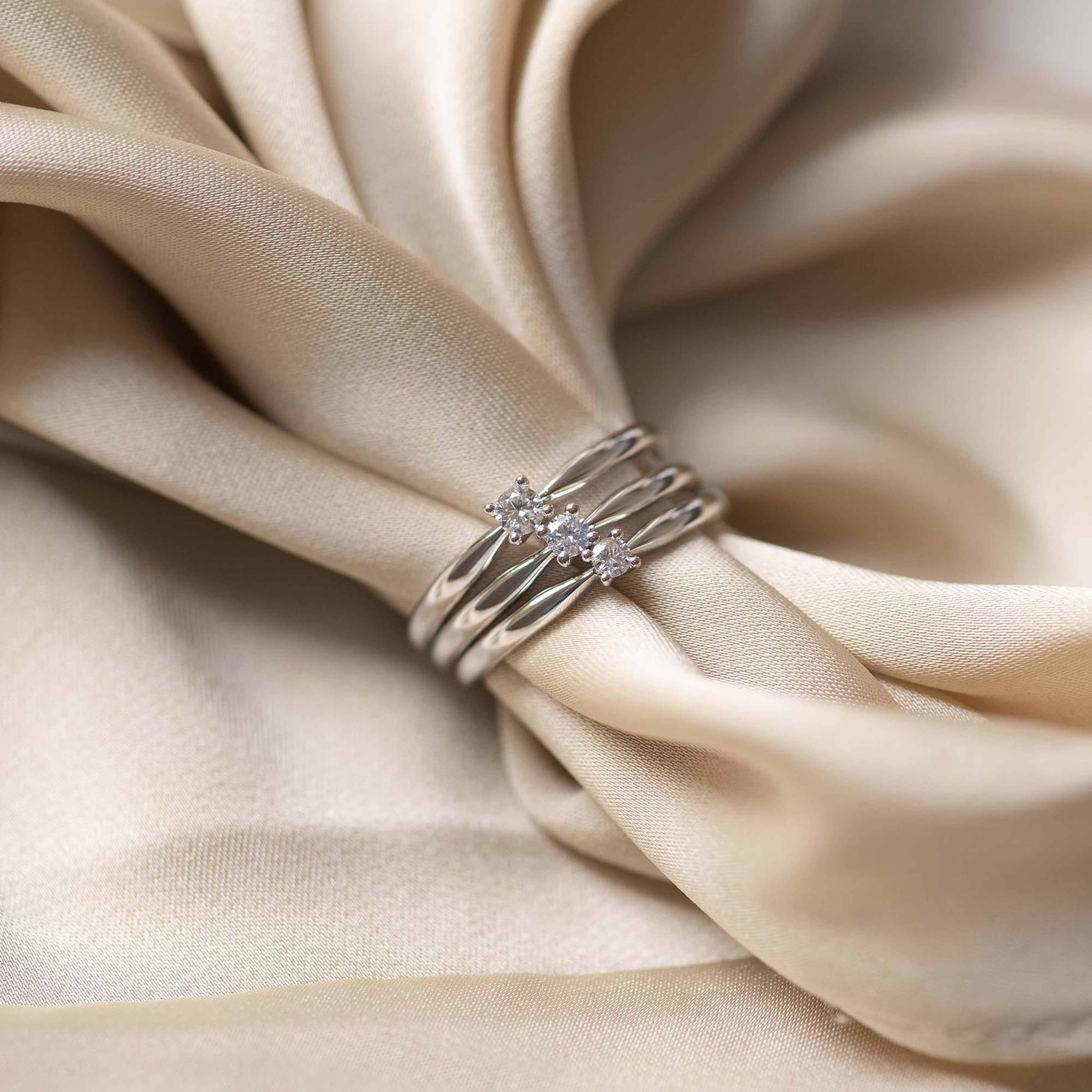 De La Paix Vitt Guld Ring
