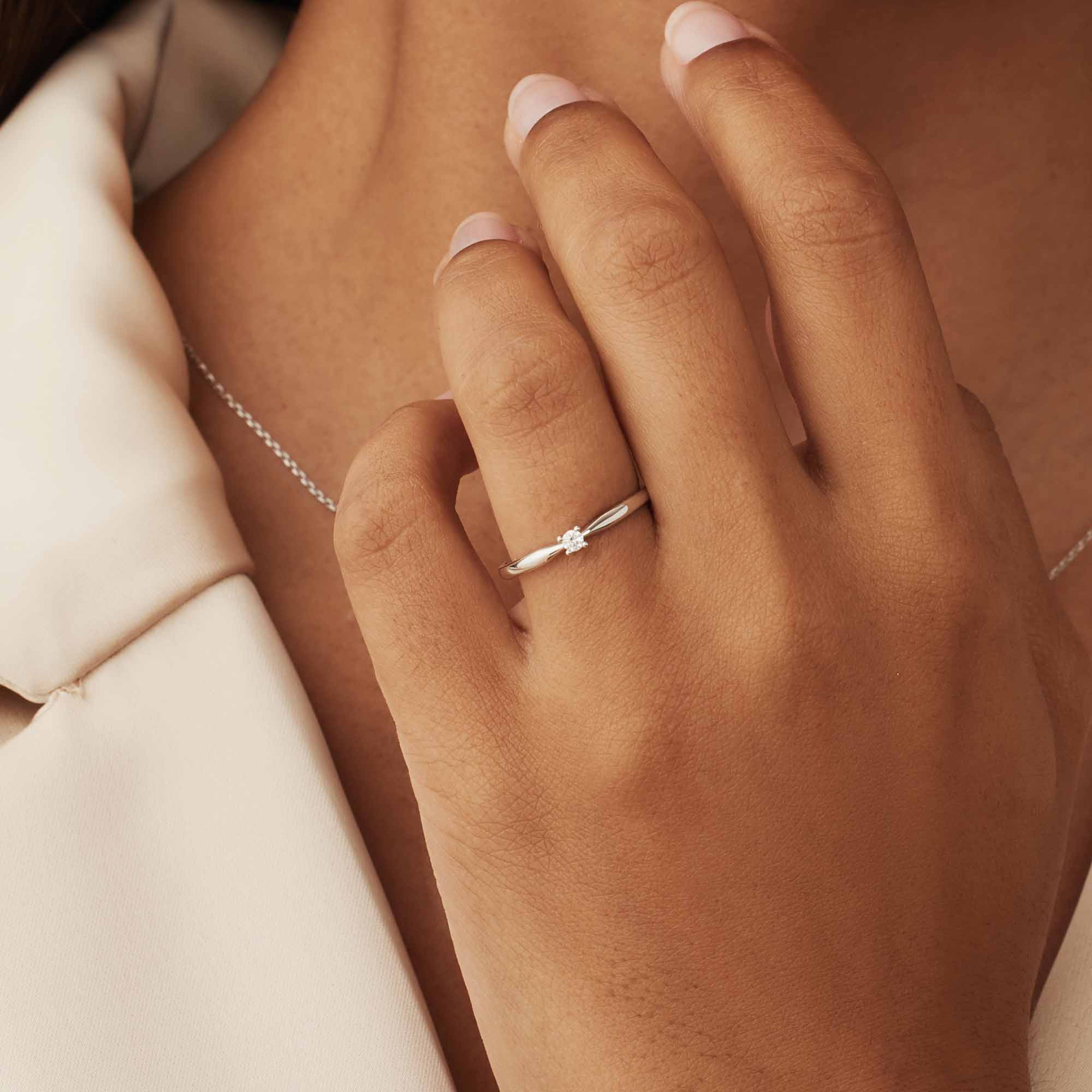 De La Paix Vitt Guld Ring