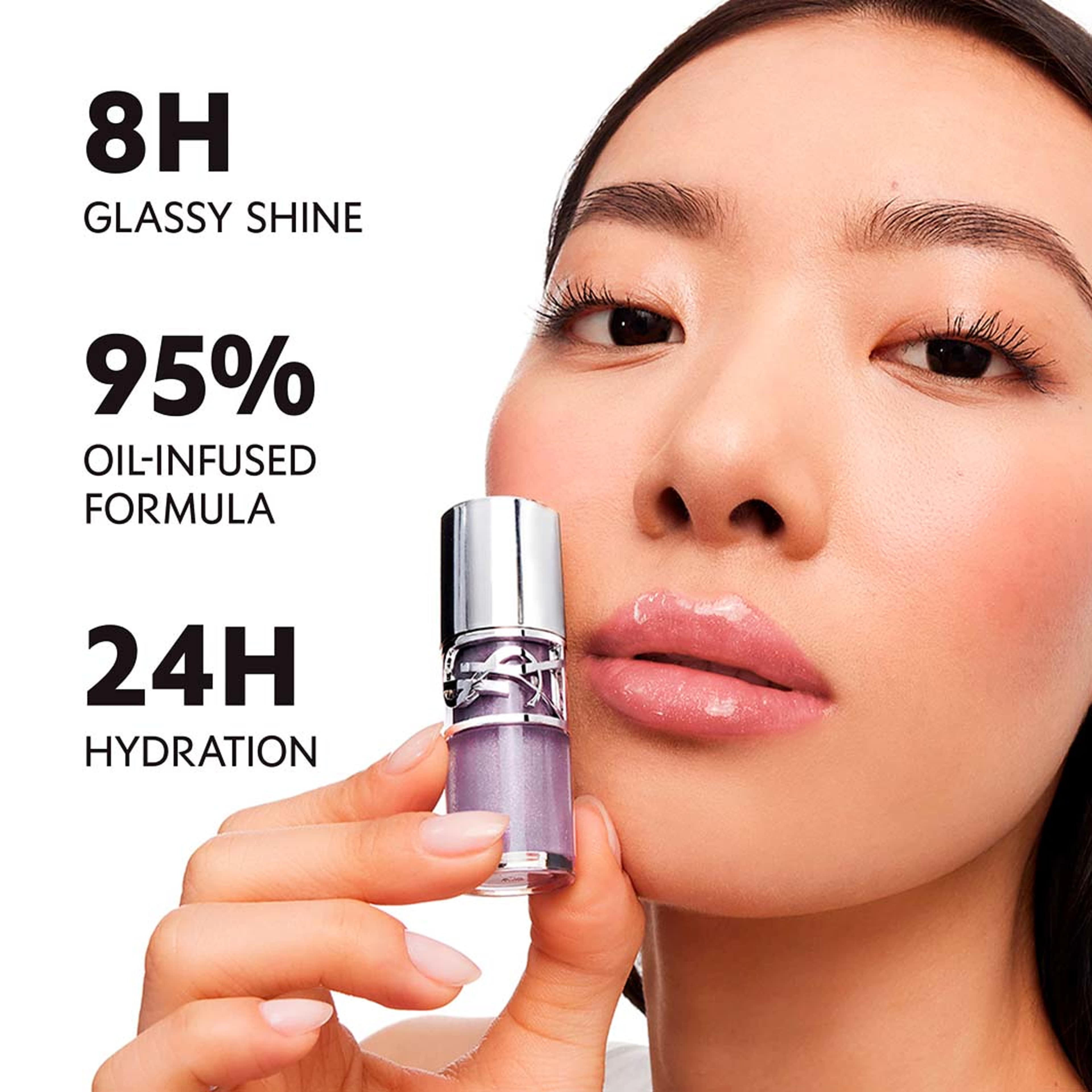 YSL LOVESHINE Plumping Lip Oil Gloss, från Yves Saint Laurent, i färgen Crystal. Klicka för att öppna bilden i stort format