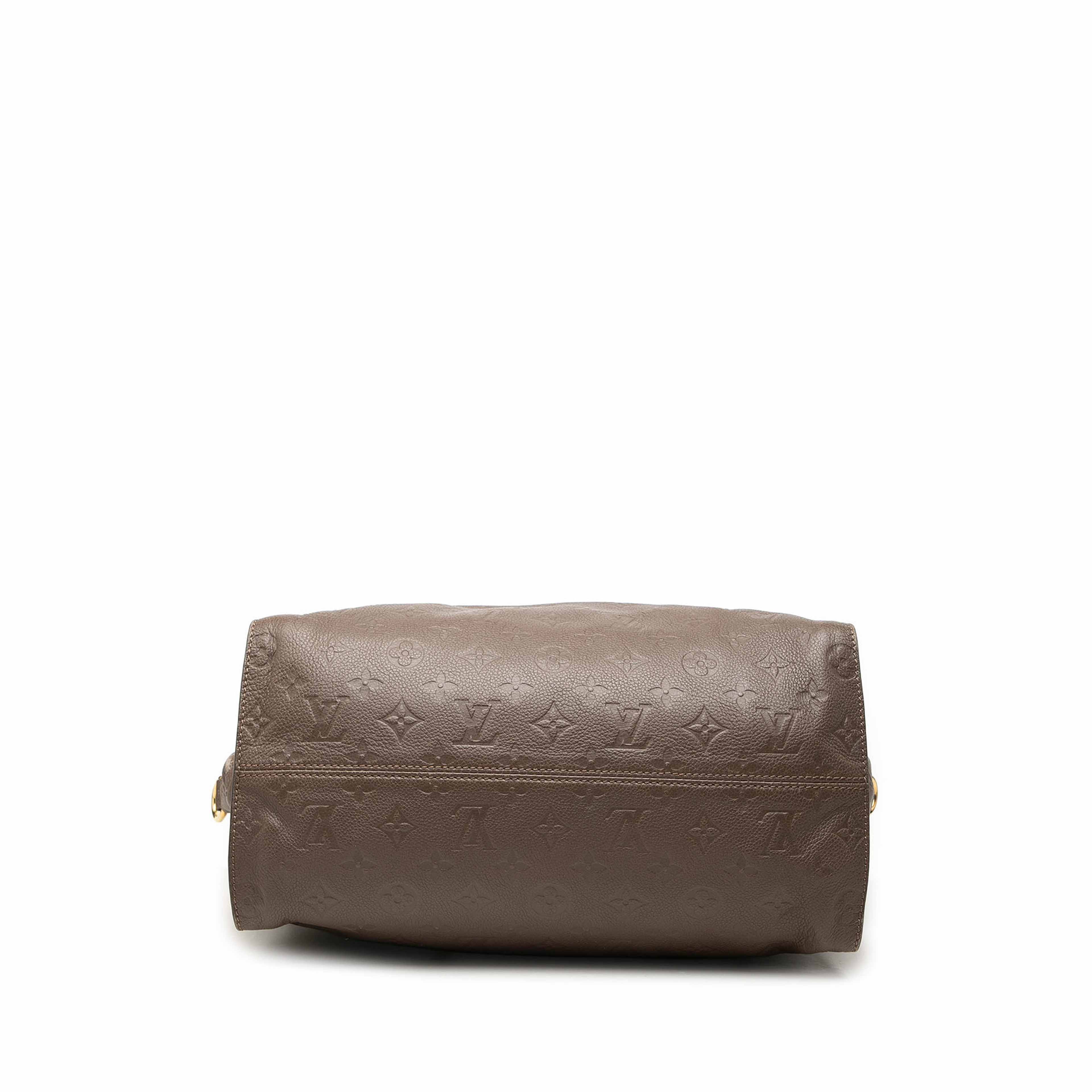 Louis Vuitton Monogram Empreinte Lumineuse Pm, från Luxclusif, i färgen brun. Klicka för att öppna bilden i stort format