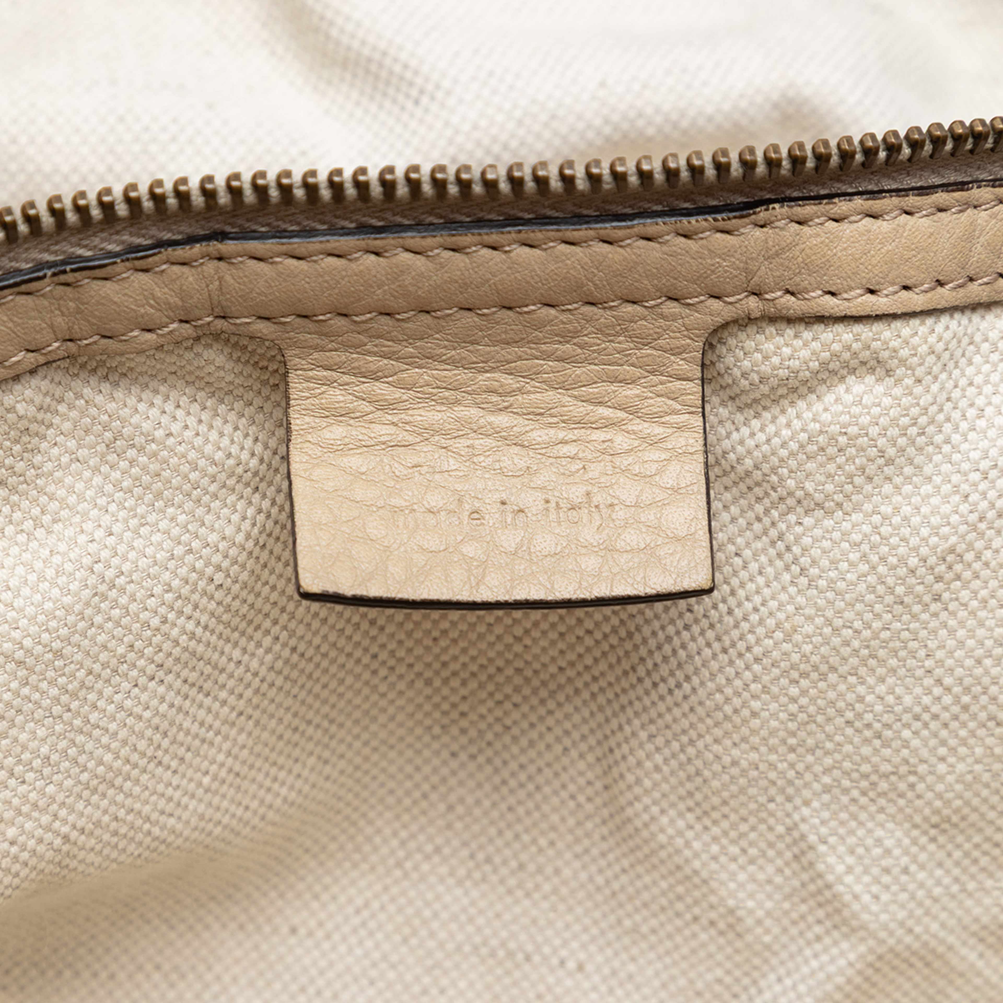 Gucci Gg Canvas Miss Gg Satchel, från Luxclusif, i färgen beige. Klicka för att öppna bilden i stort format