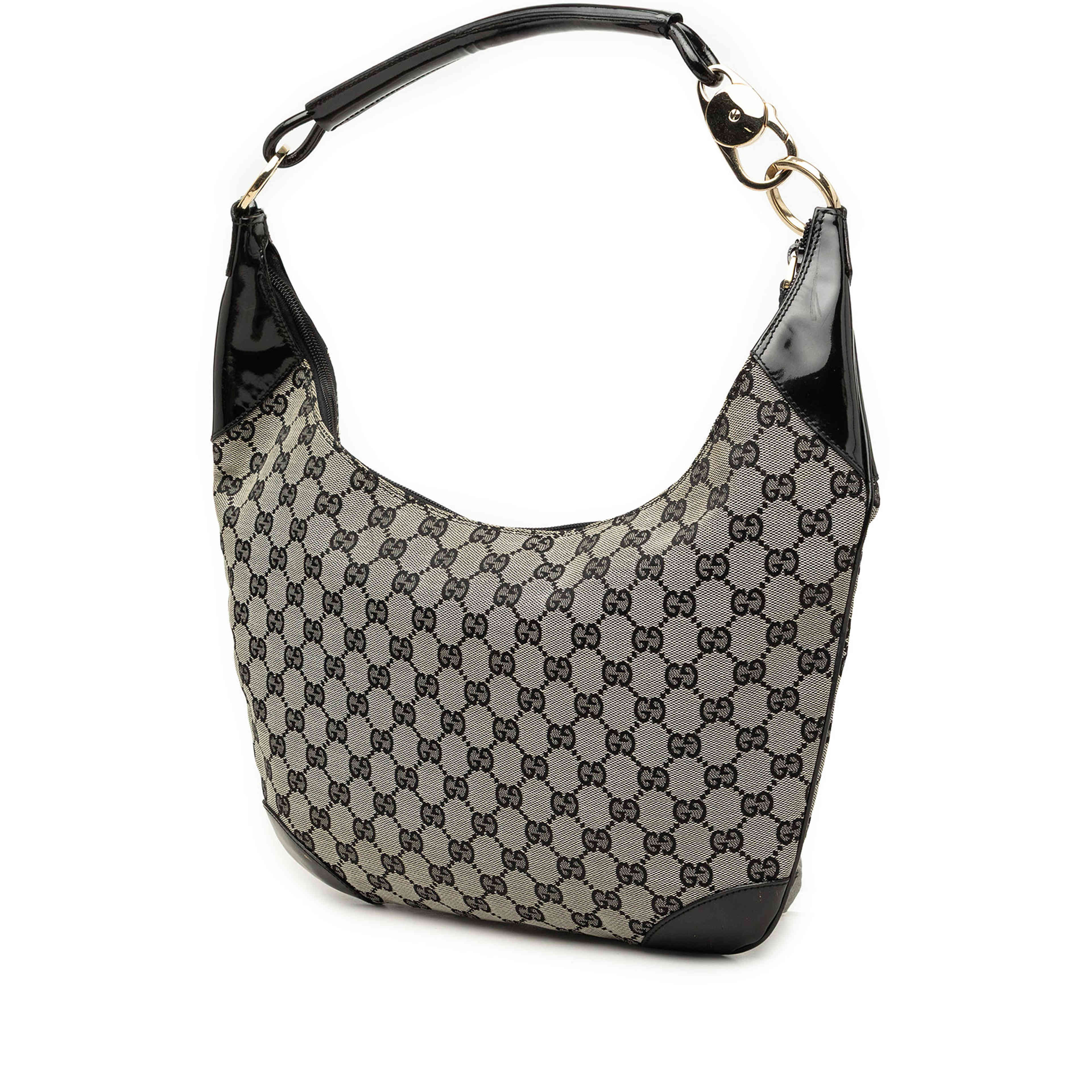 Gucci Gg Canvas Shoulder Bag, från Luxclusif, i färgen svart. Klicka för att öppna bilden i stort format