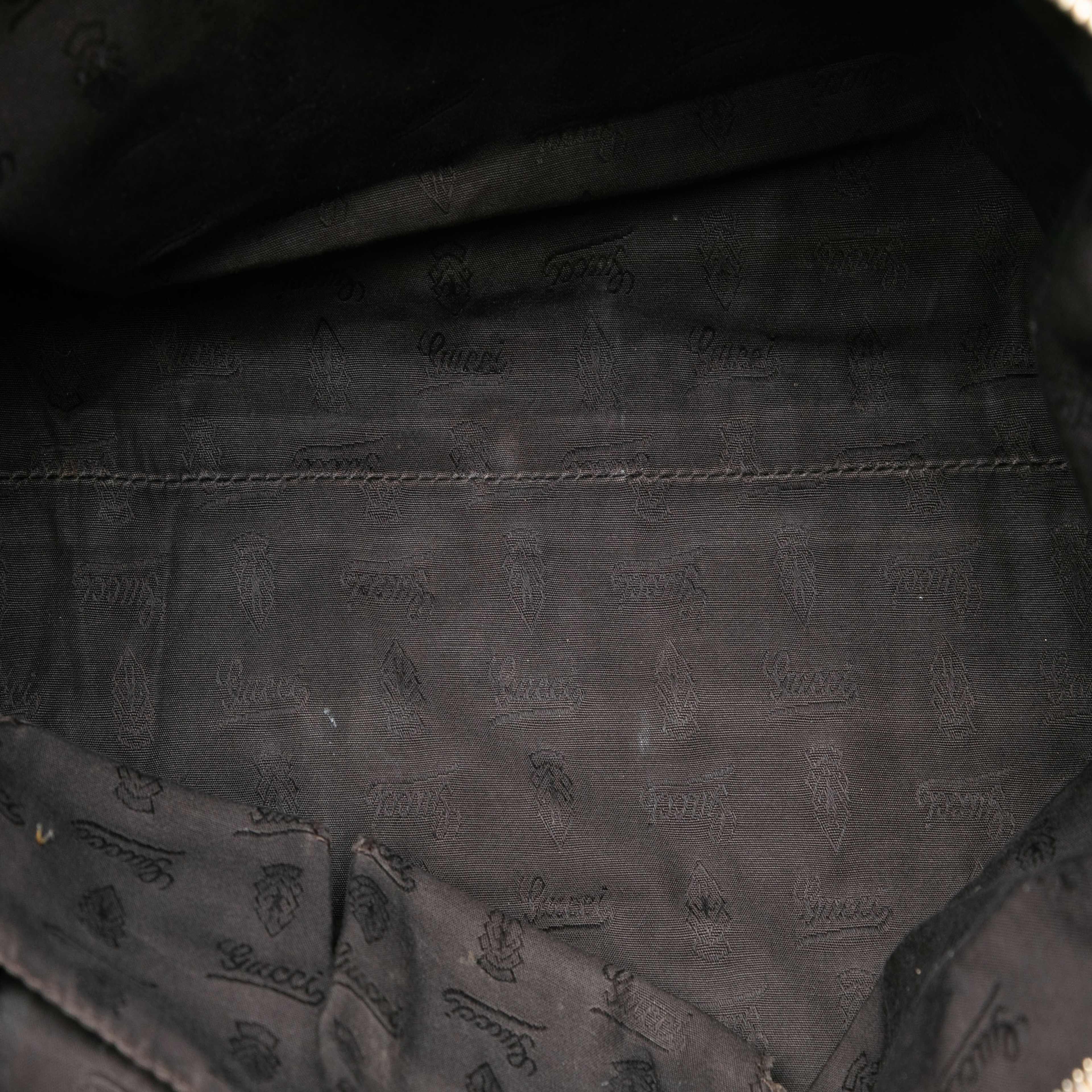 Gucci Gg Canvas Horsebit Web Handbag, från Luxclusif, i färgen beige. Klicka för att öppna bilden i stort format