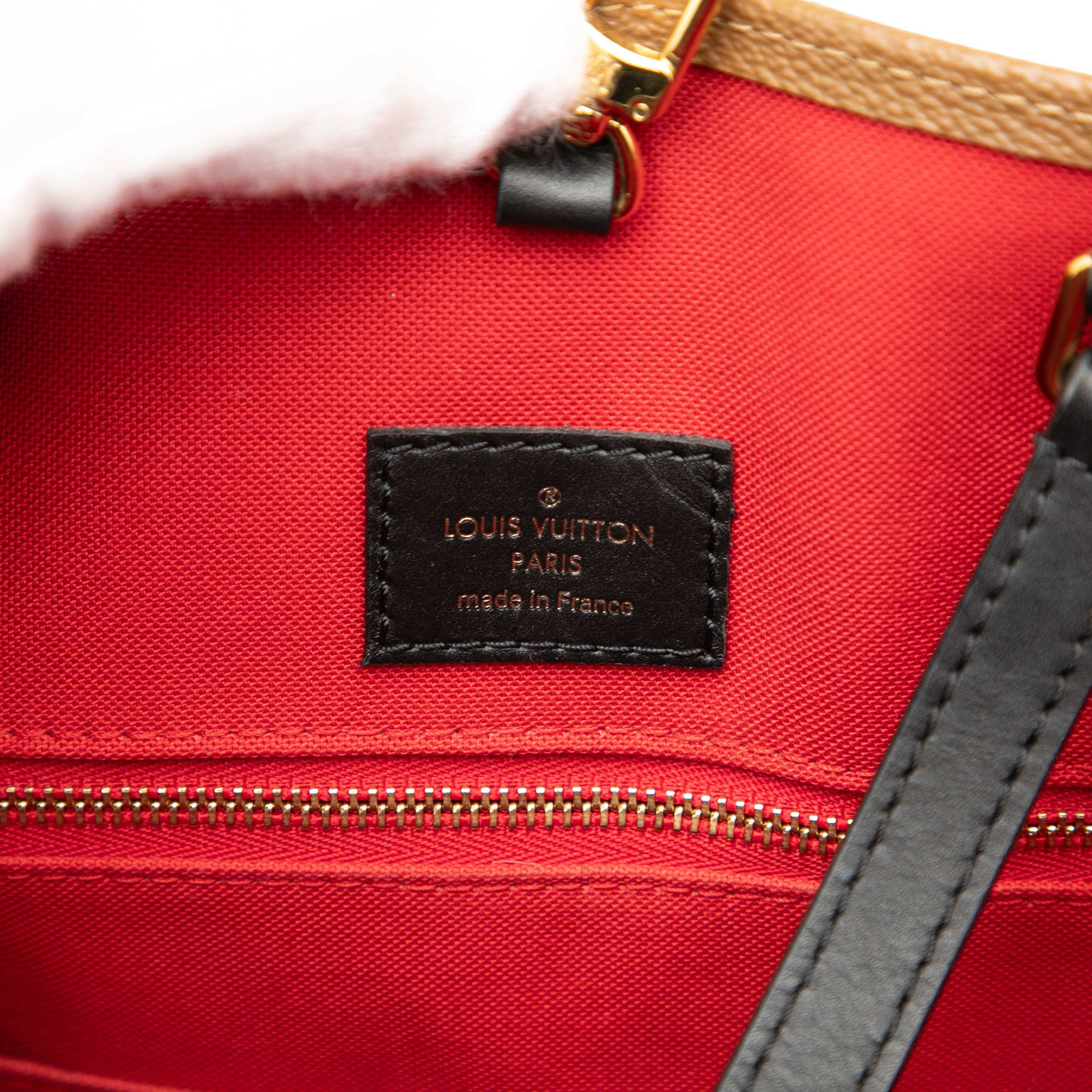 Louis Vuitton Monogram Reverse Giant Onthego Gm, från Luxclusif, i färgen brown. Klicka för att öppna bilden i stort format