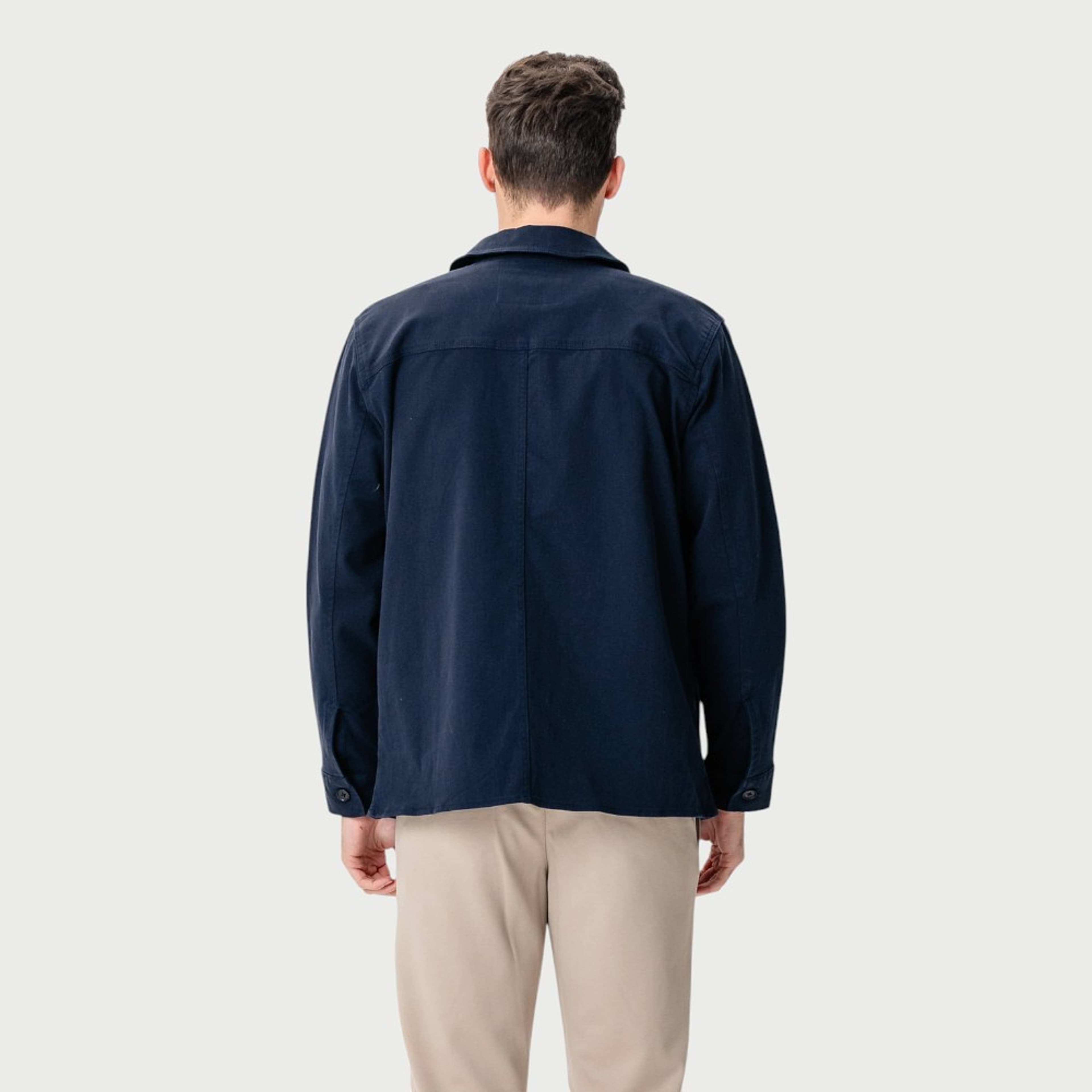 Twill Shirt Jacka, från TeeShoppen, i färgen marin. Klicka för att öppna bilden i stort format