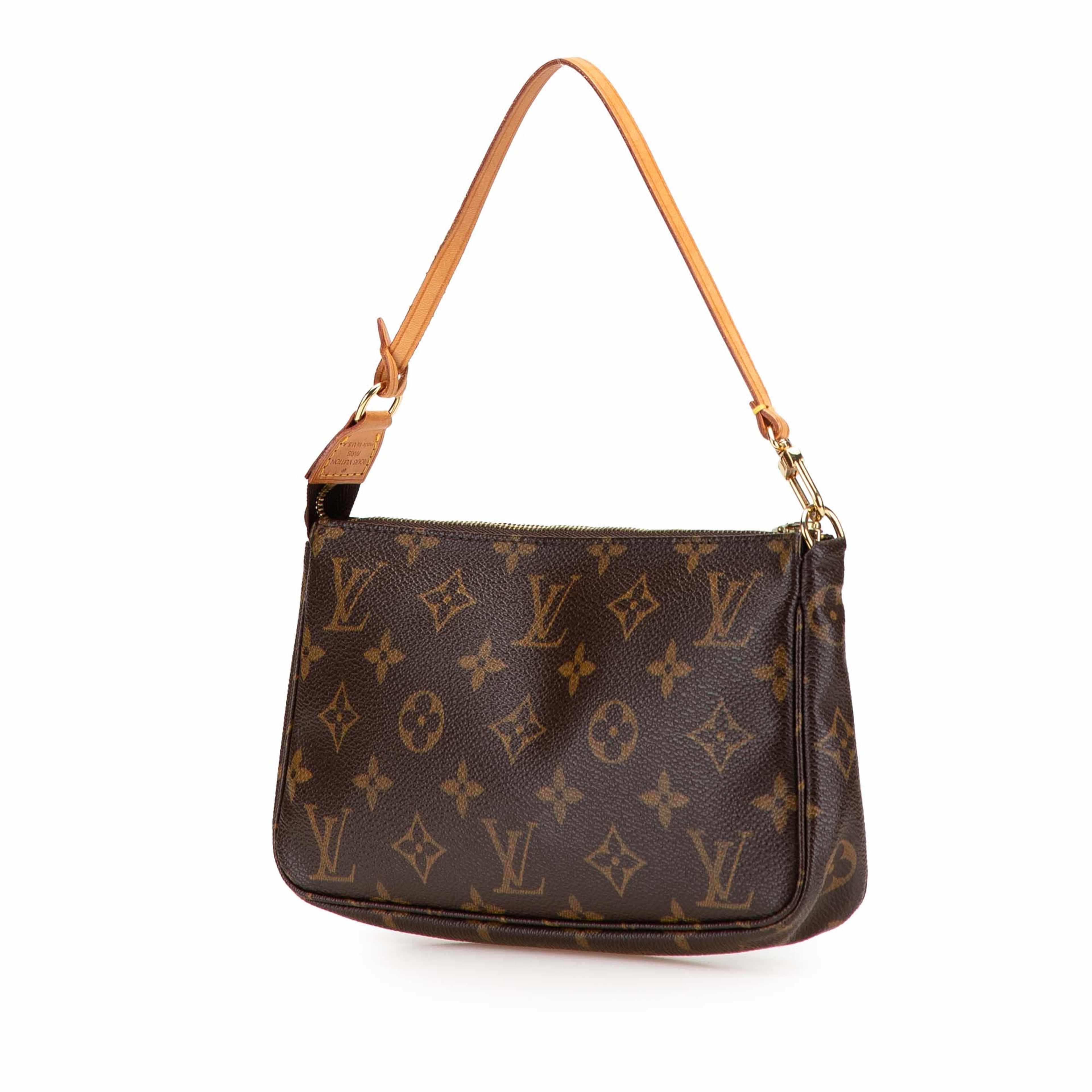 Louis Vuitton Monogram Pochette Accessoires, från Luxclusif, i färgen brown. Klicka för att öppna bilden i stort format