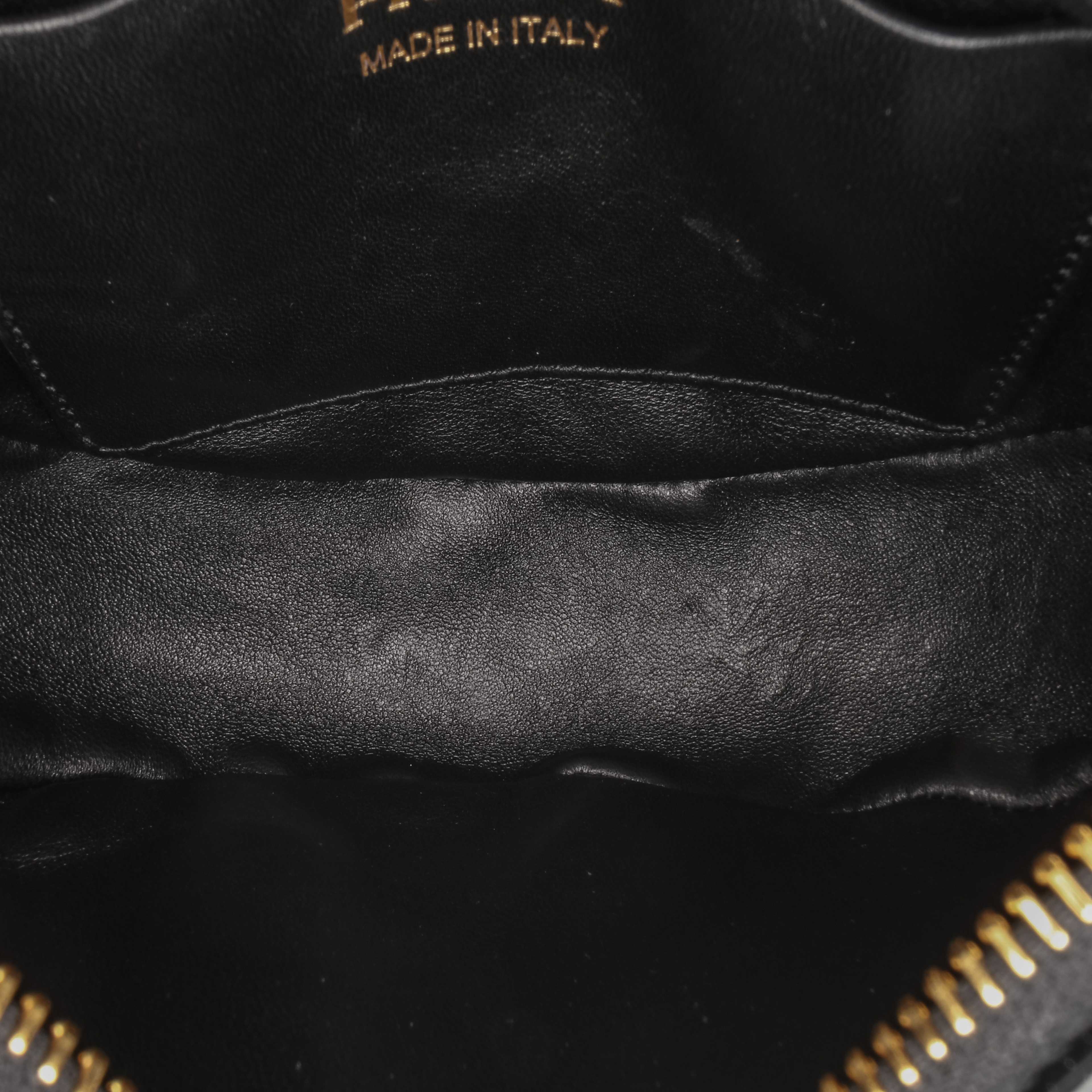 Prada Mini Re-nylon Arque Bag, från Luxclusif, i färgen black.