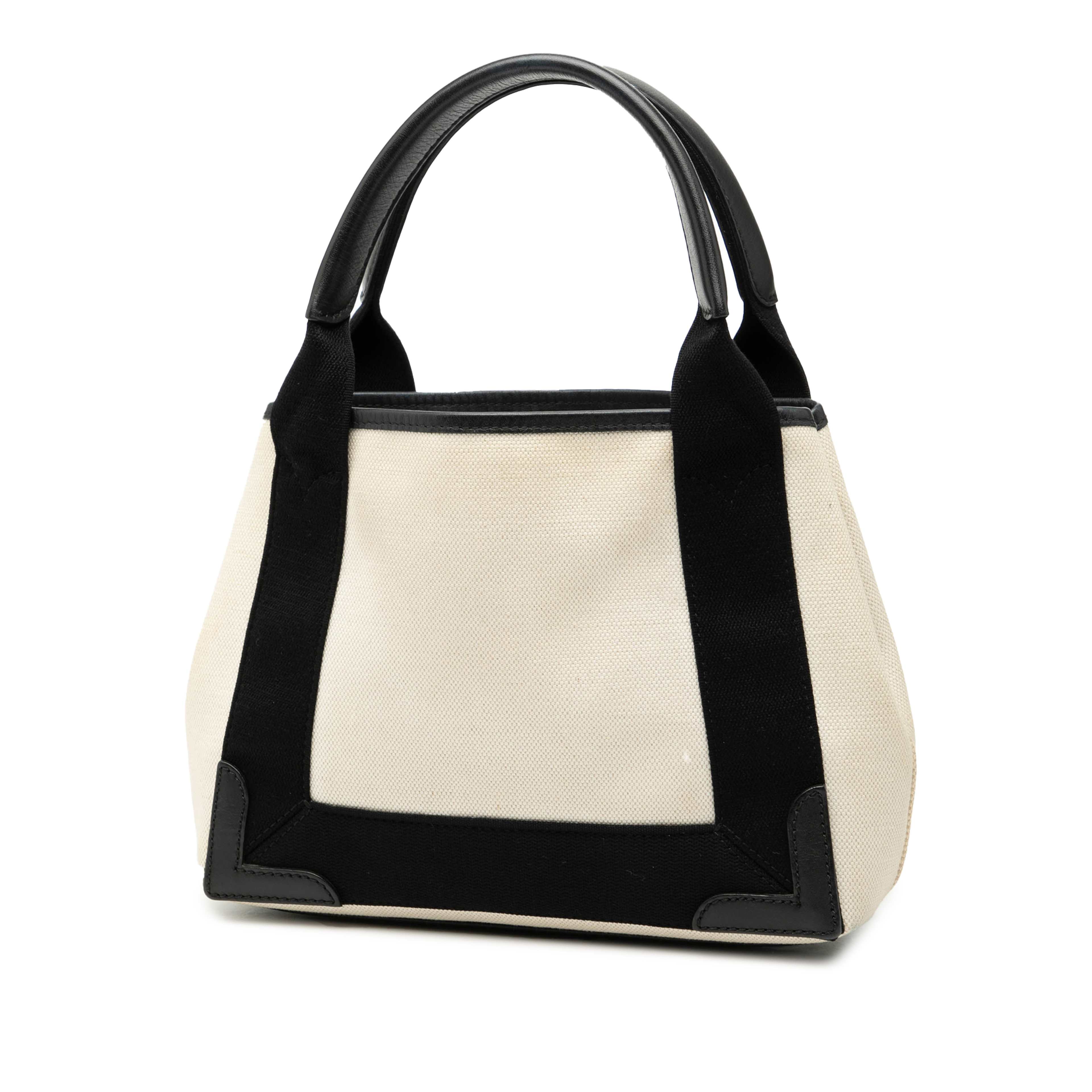 Balenciaga Canvas Navy Cabas Xs, från Luxclusif, i färgen white. Klicka för att öppna bilden i stort format