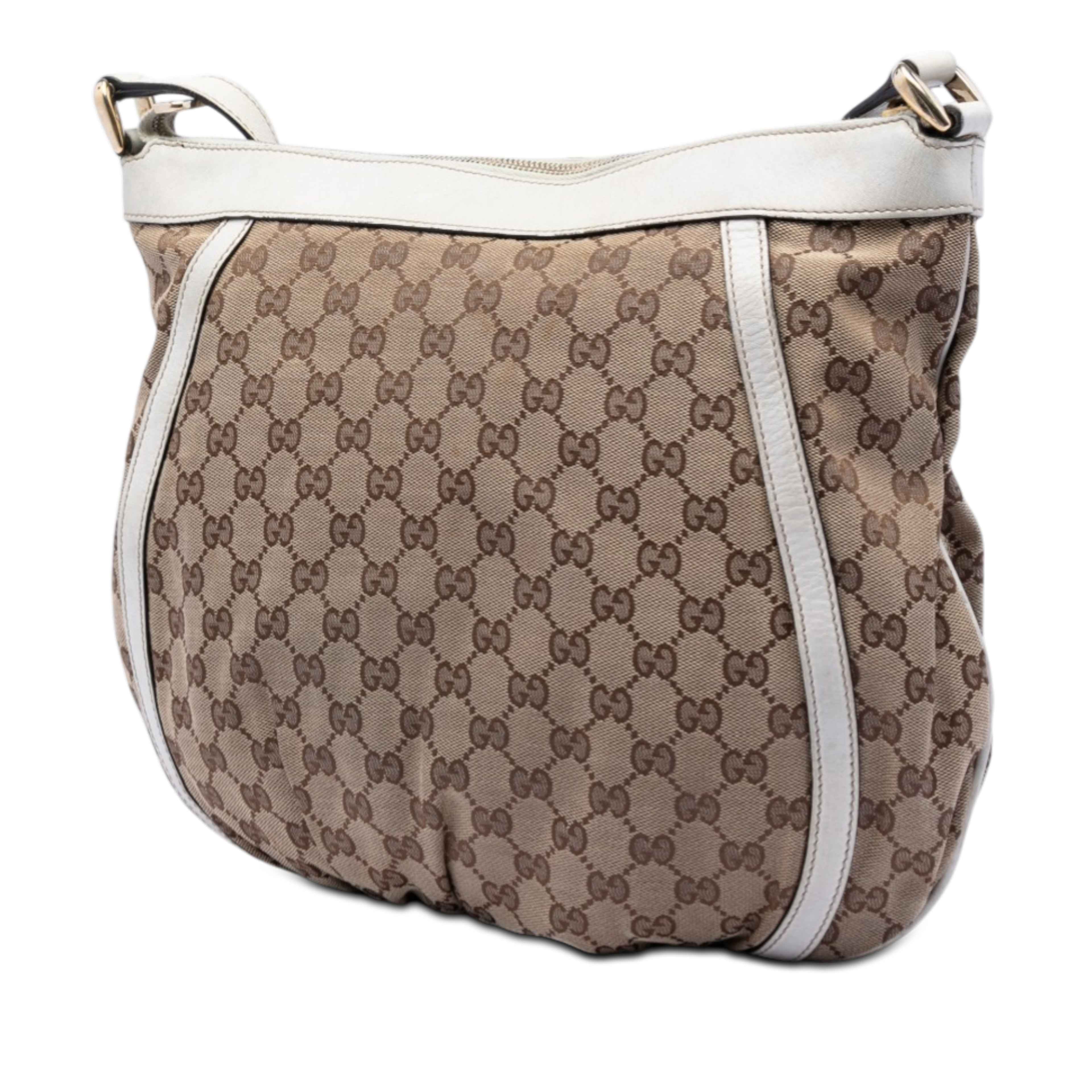 Gucci Gg Canvas Abbey D Ring Crossbody, från Luxclusif, i färgen beige. Klicka för att öppna bilden i stort format