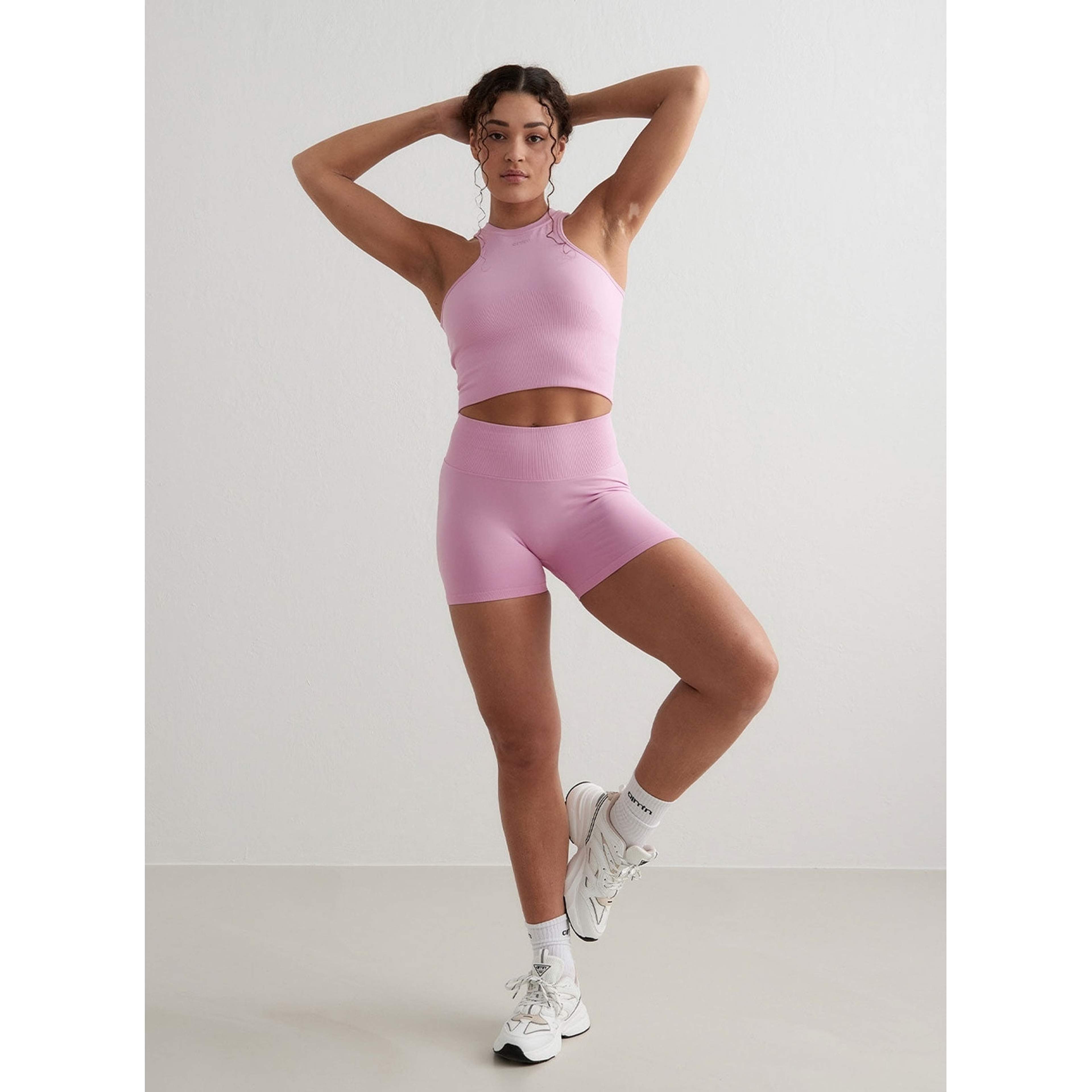 Cotton Candy Shape Seamless Racerfront Top