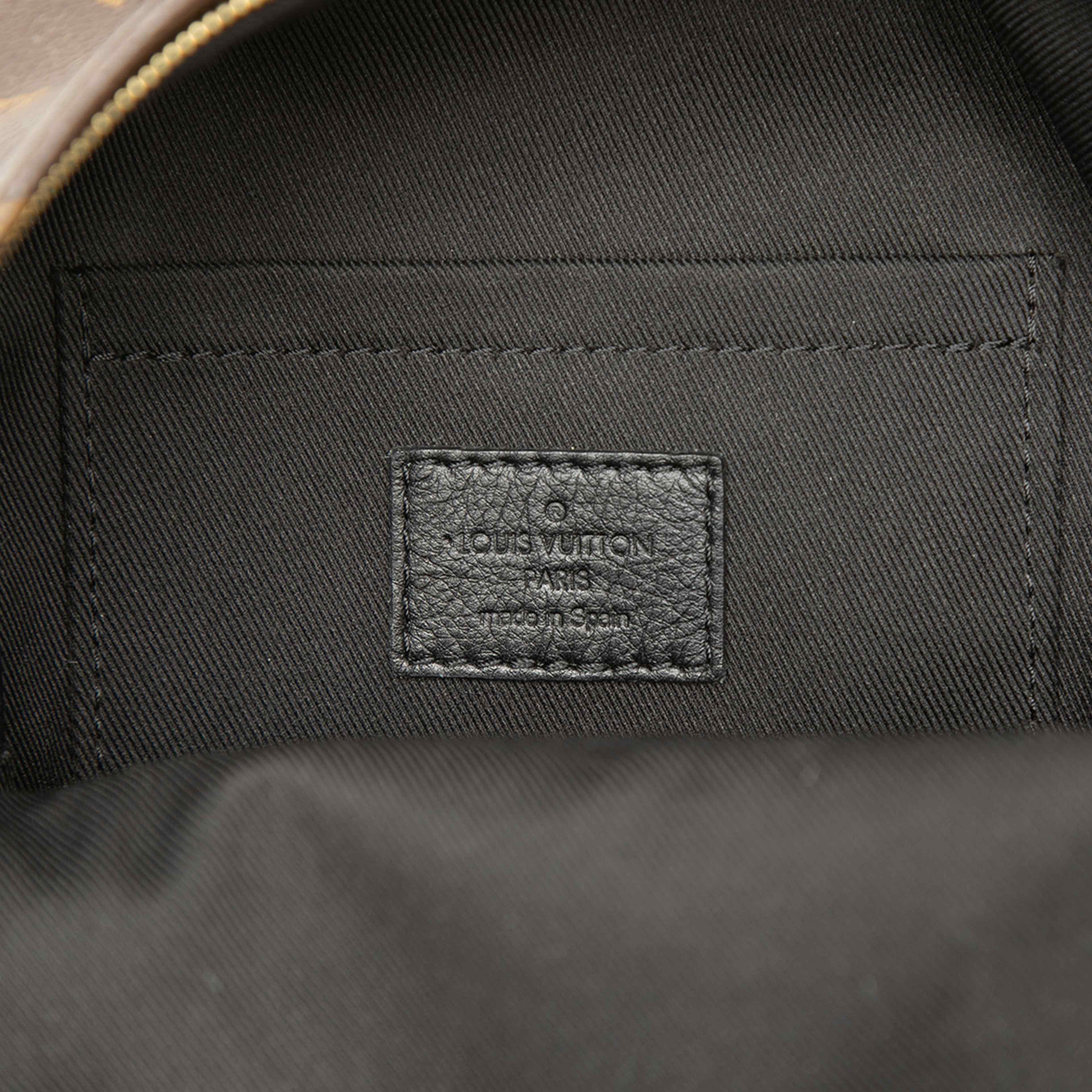 Louis Vuitton Monogram Mini Palm Springs, från Luxclusif, i färgen brun. Klicka för att öppna bilden i stort format